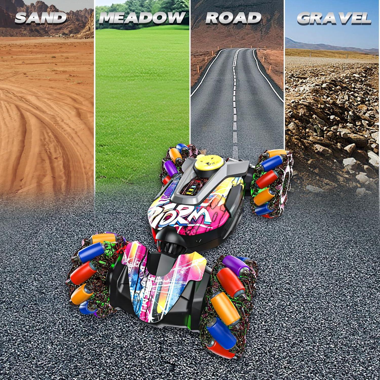 Coche Acrobático RC UJROQI 4WD 360° para Niños 3-12 Años