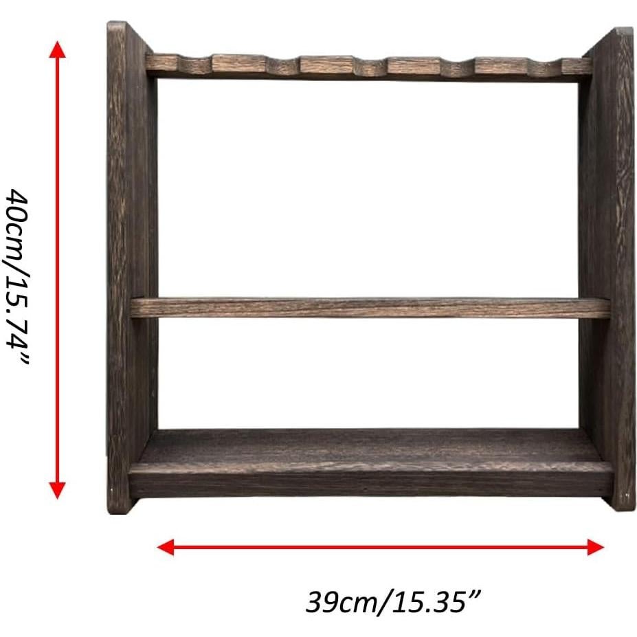 Soporte de Madera para 5 Sables de Luz QIXIN 40x39x12cm