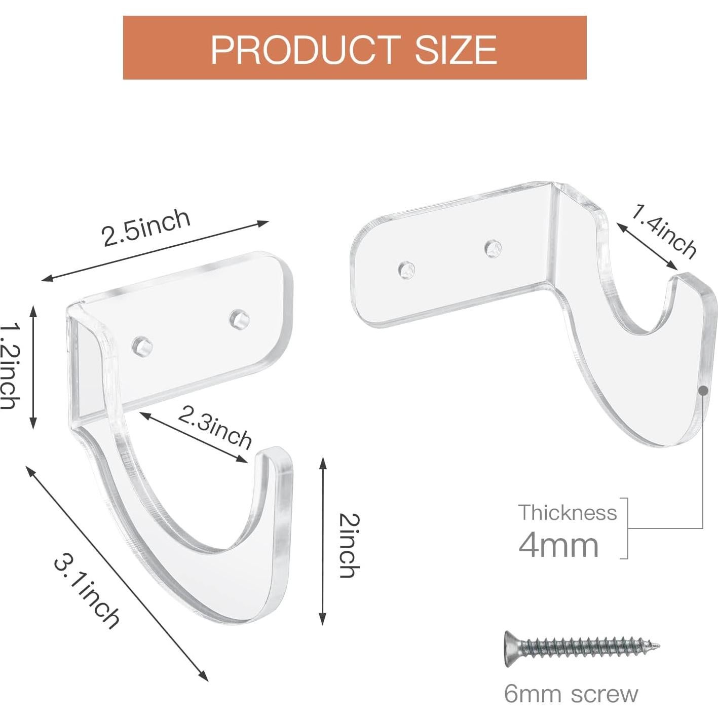 Soporte para Sable de Luz WANLIAN Acrílico Transparente 6 Pzas