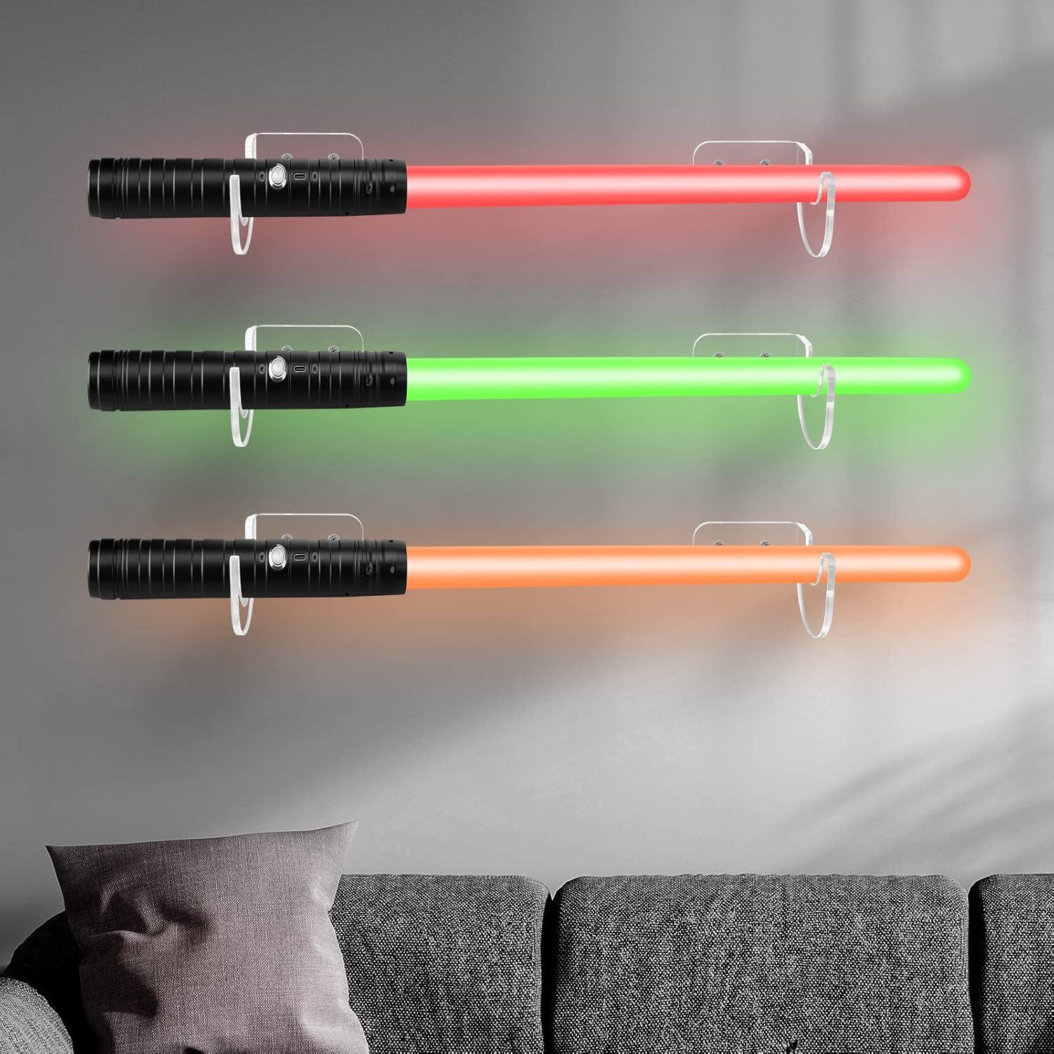 Soporte para Sable de Luz WANLIAN Acrílico Transparente 6 Pzas