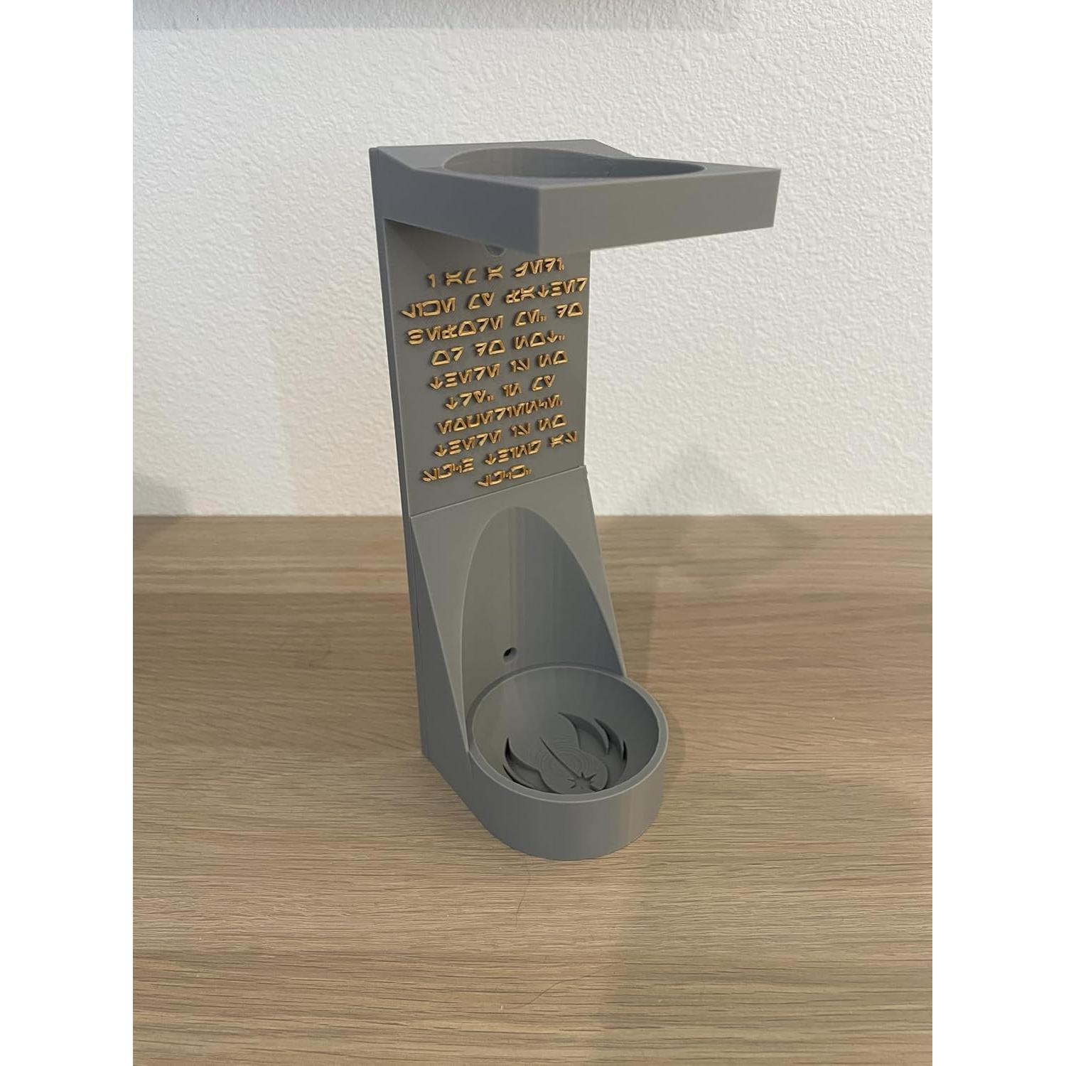 Soporte Vertical para Sable de Luz Savi - Gris Jedi