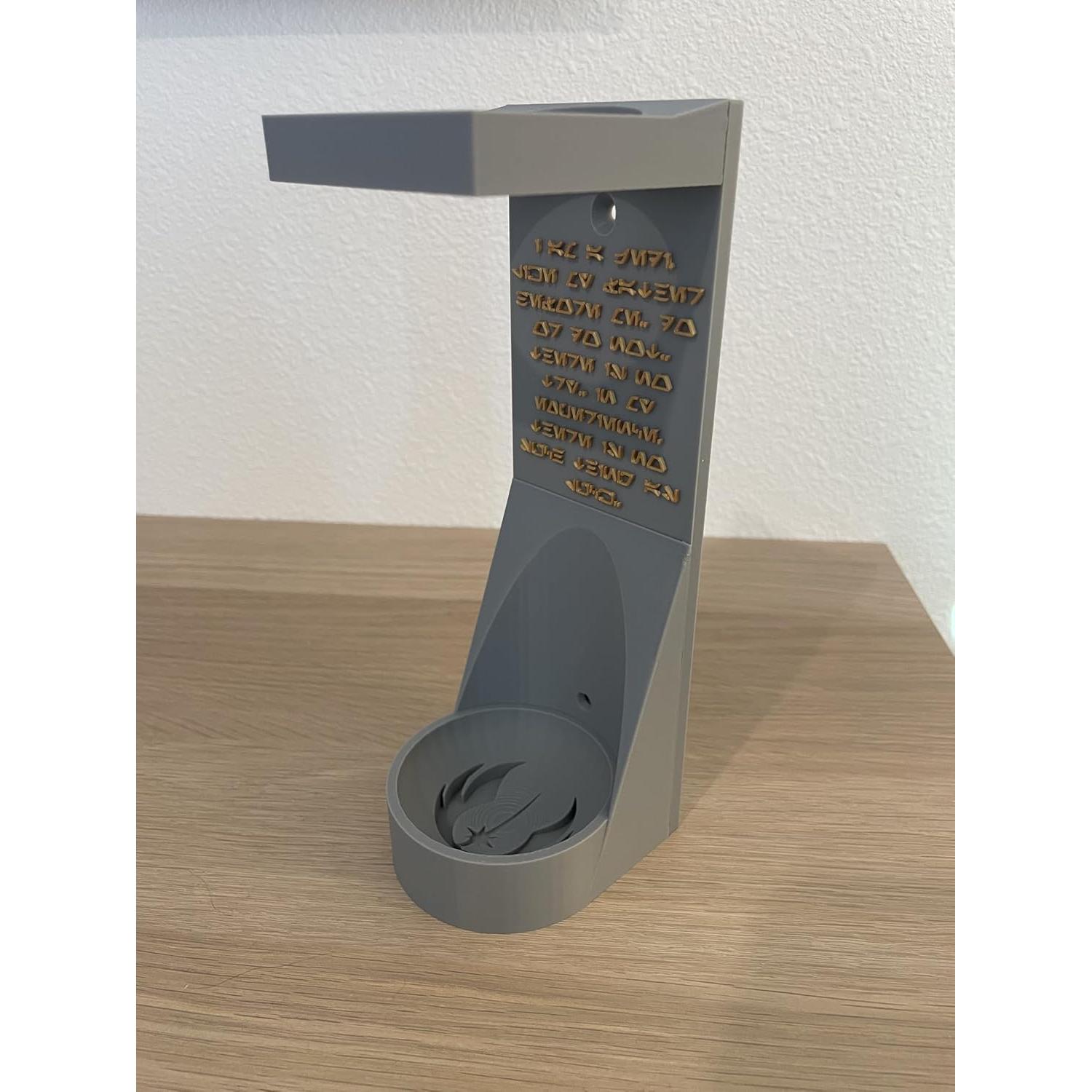 Soporte Vertical para Sable de Luz Savi - Gris Jedi