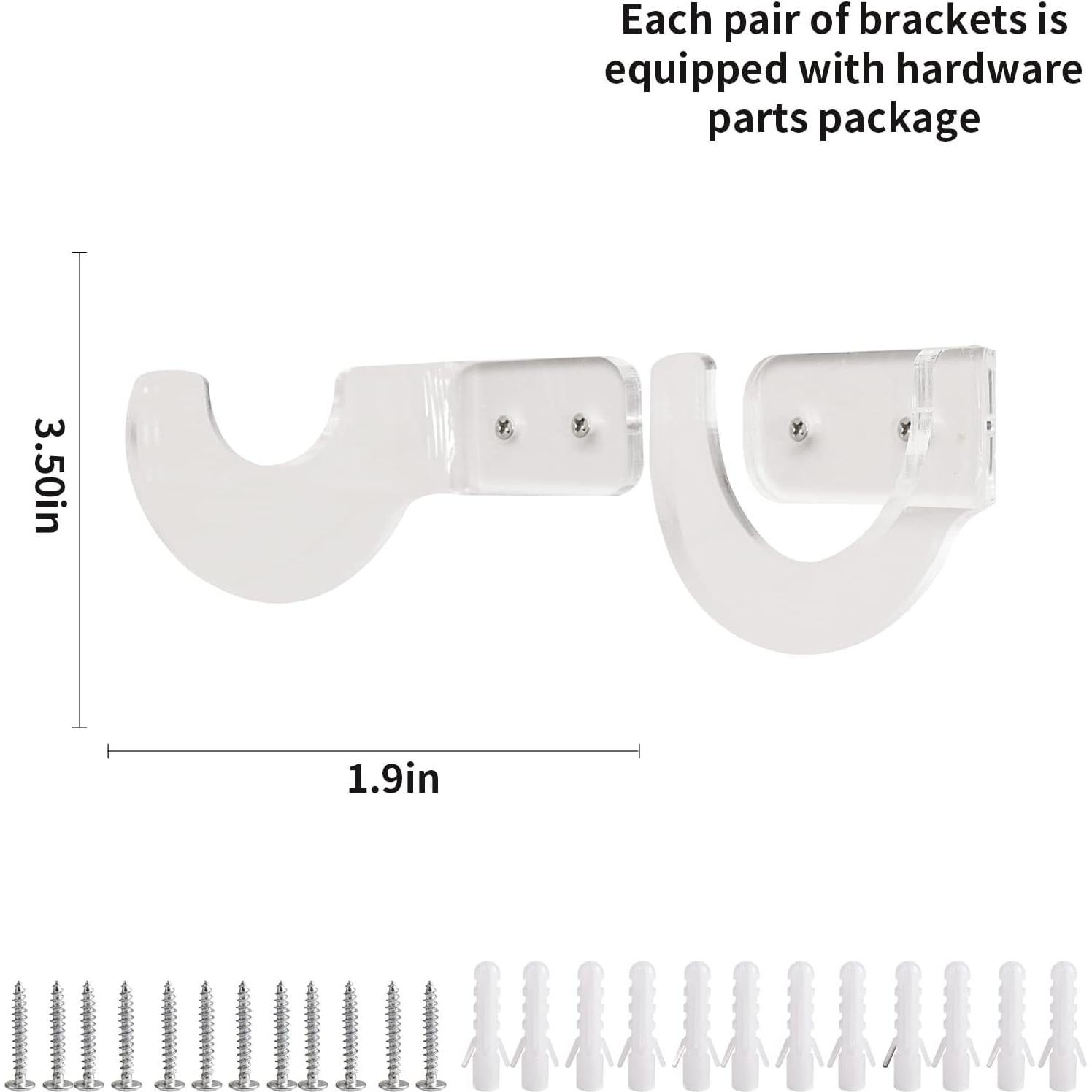 Soporte de Pared para Espadas Acrílico BYTOTU - 2 Juegos