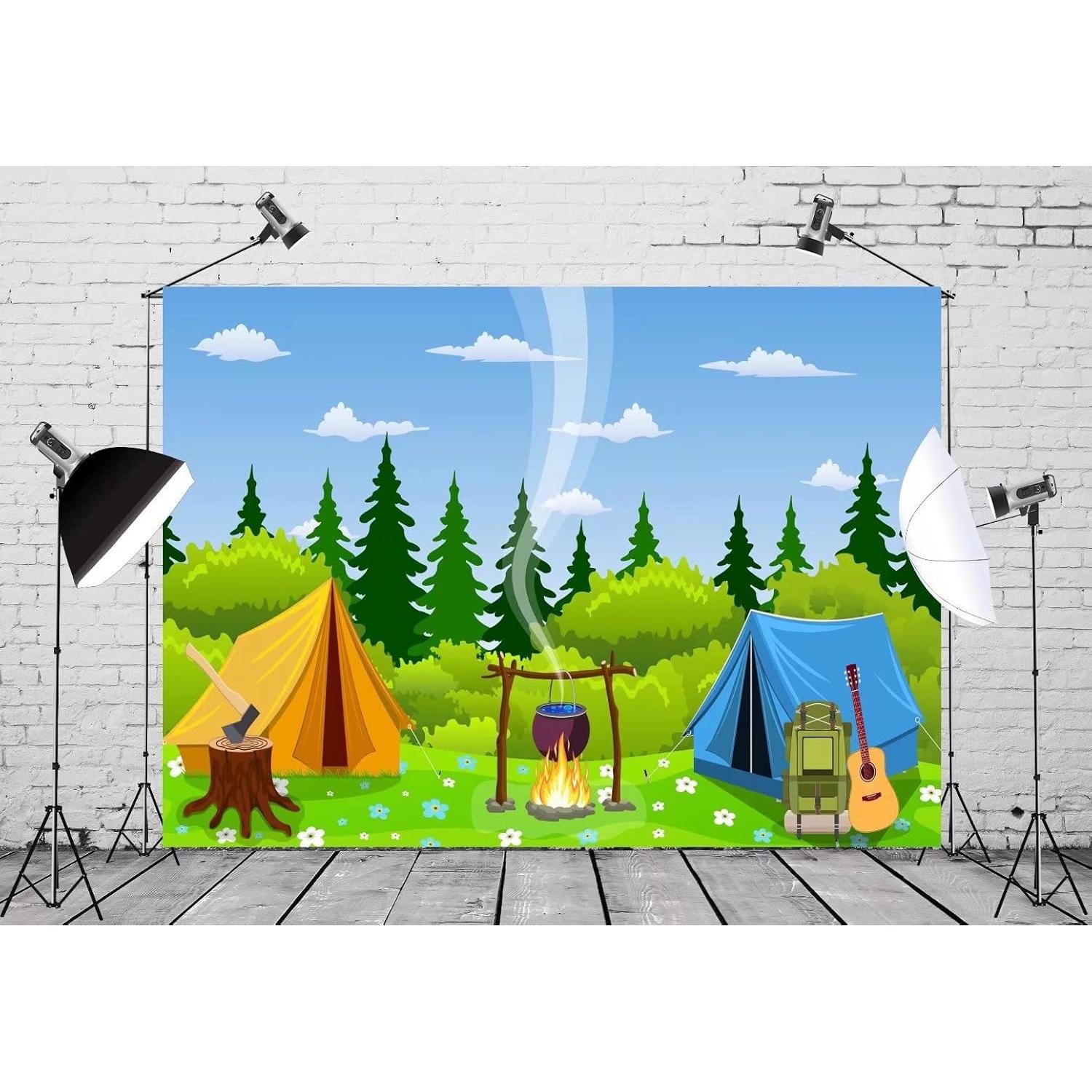 Fondo de Foto BELECO 1.5x1m Tela Poliester Aventura Camping