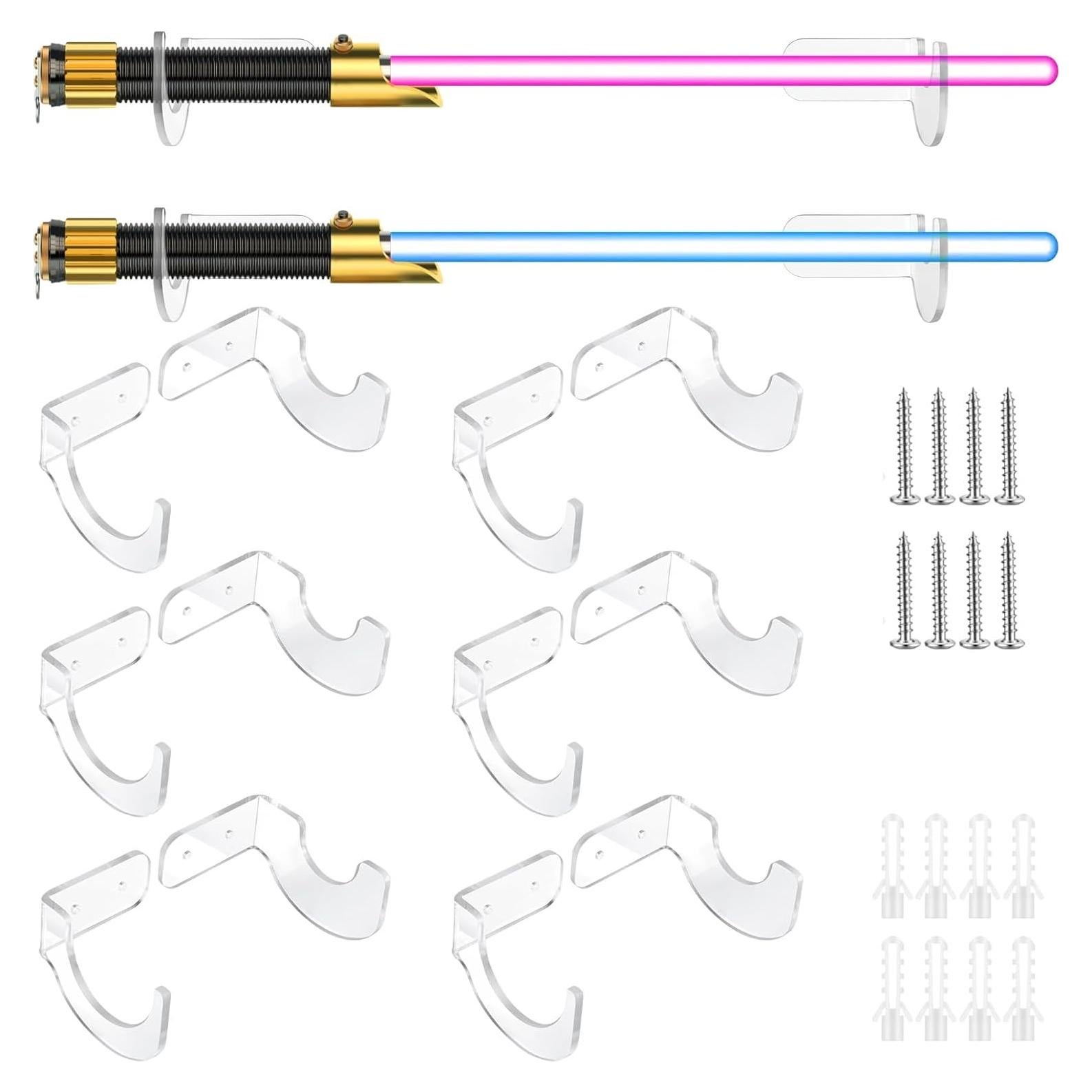 Soporte de Pared Acrílico OMISTAR para Sable de Luz - 6 Pcs