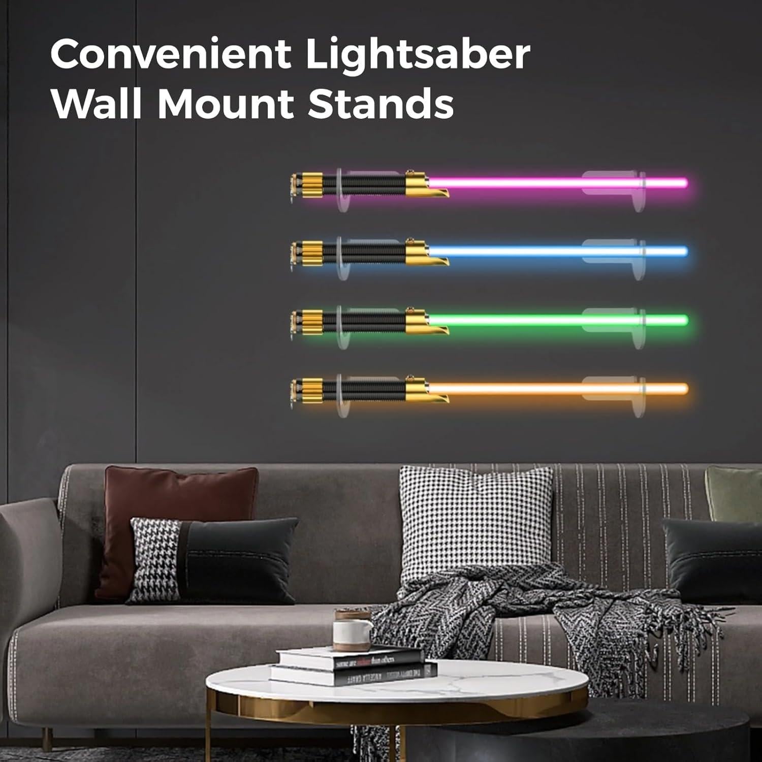 Soporte de Pared Acrílico OMISTAR para Sable de Luz - 6 Pcs