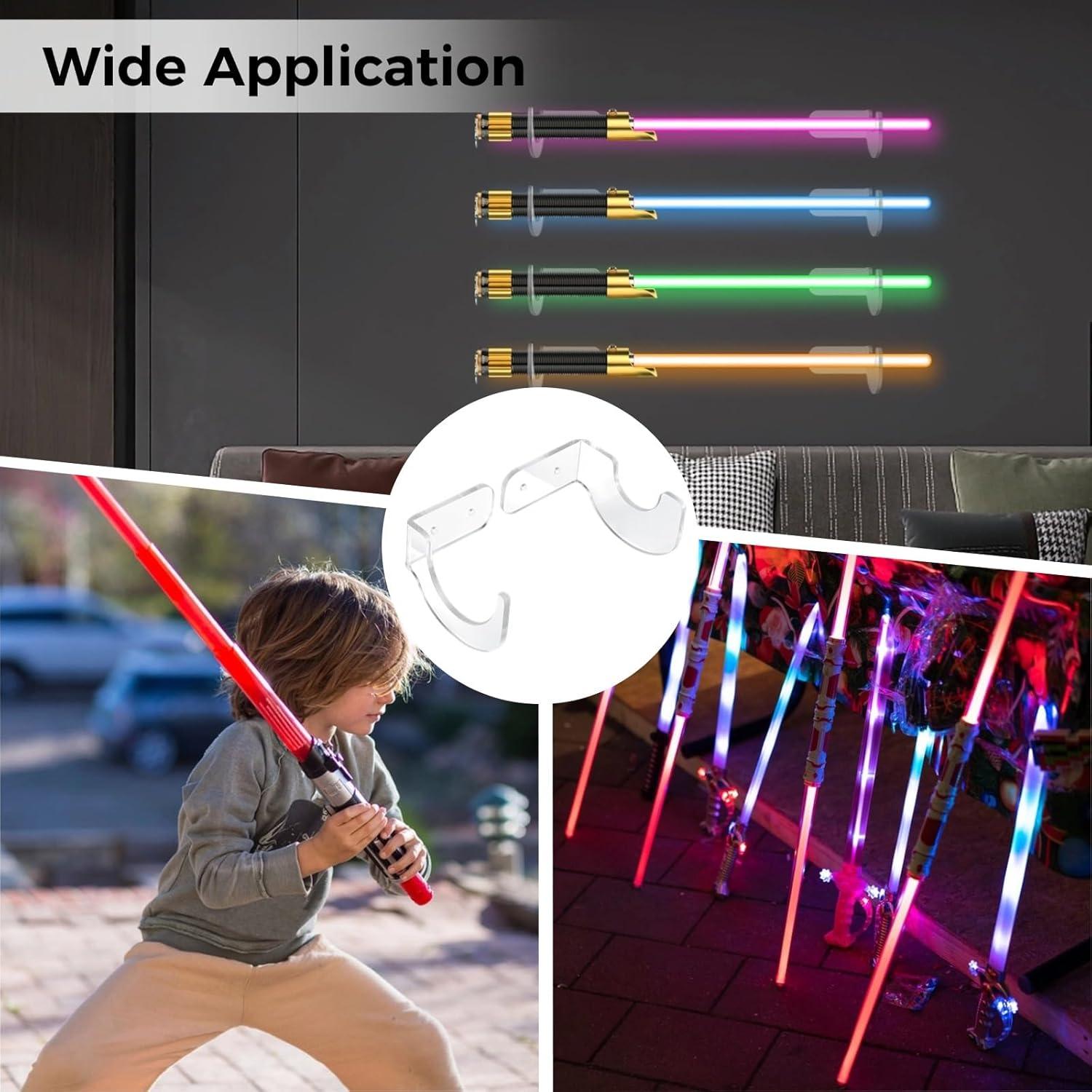 Soporte de Pared Acrílico OMISTAR para Sable de Luz - 6 Pcs