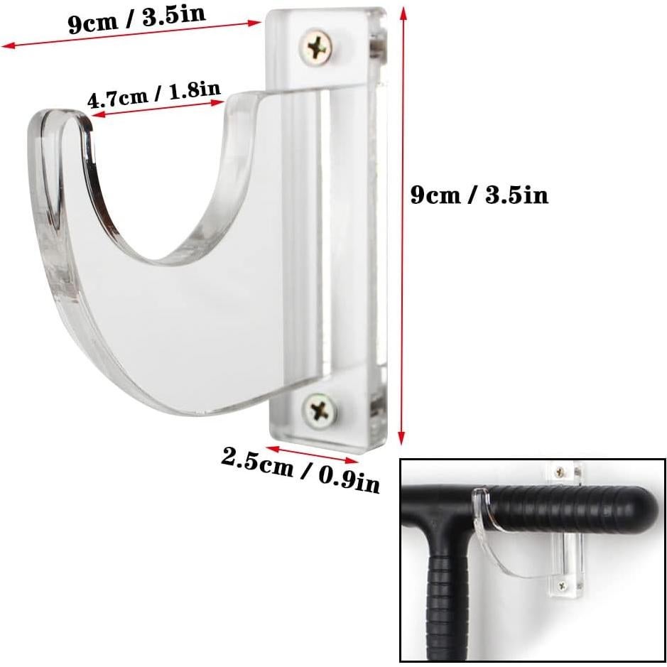 Soporte de Pared para Espadas WANLIAN Acrílico Transparente