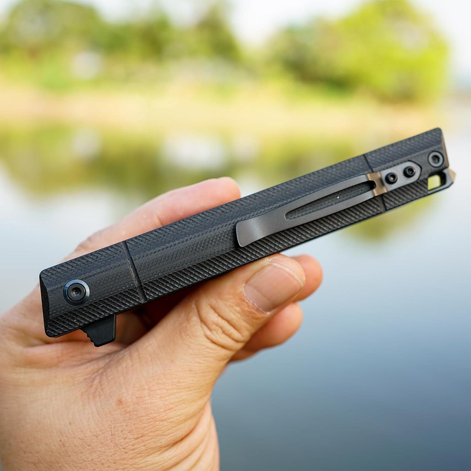 Cuchillo Plegable FORESAIL DC53 con Mango G10 y Rompevidrios