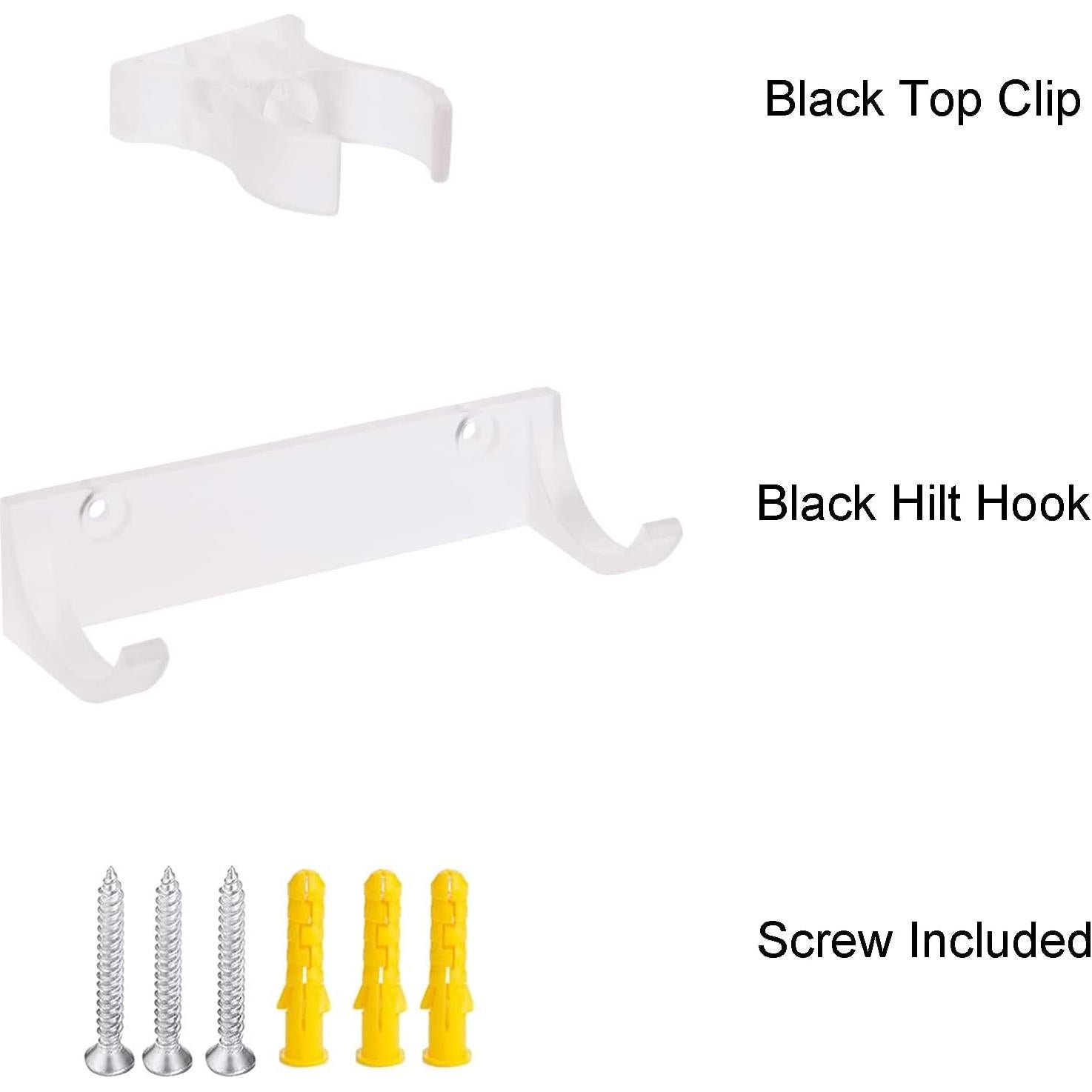 Soporte de Montaje en Pared LEKUSHA para Sable de Luz - 4 Piezas