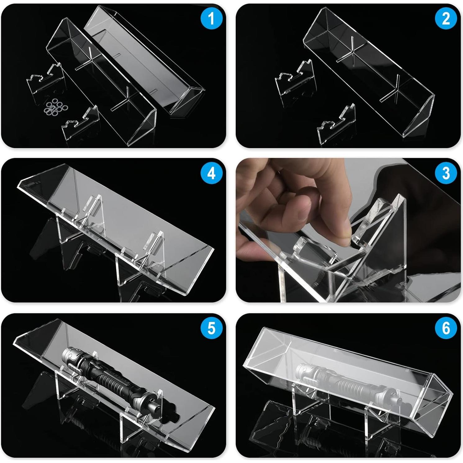 Soporte Acrílico Transparente para Sable de Luz Cosmos