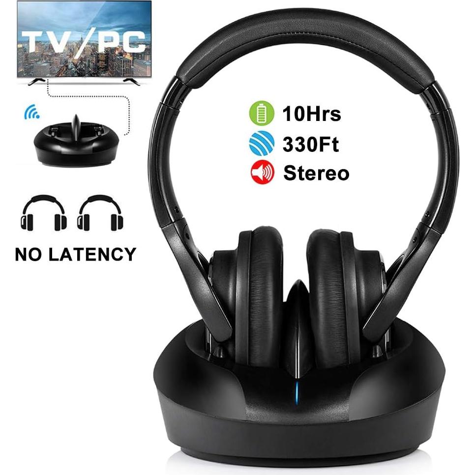 Auriculares Inalámbricos Zanchie para TV Hi-Fi 10h Negro