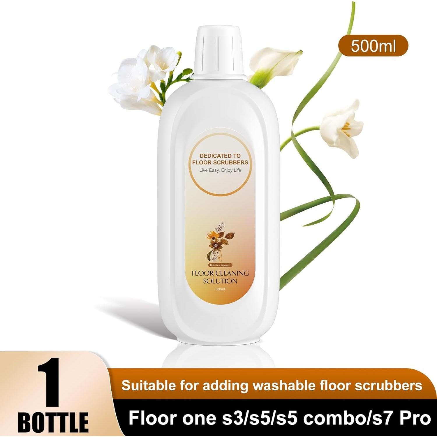 Limpiador de Suelos 500ml Nukisa Fragancia Floral Compatible Tineco