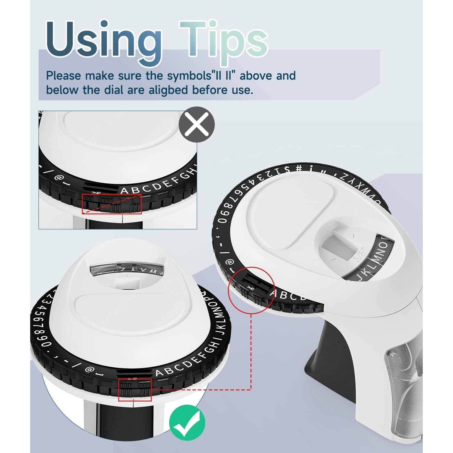 Máquina de Etiquetas en Relieve Labelife Omega S Manual con 10 Cintas