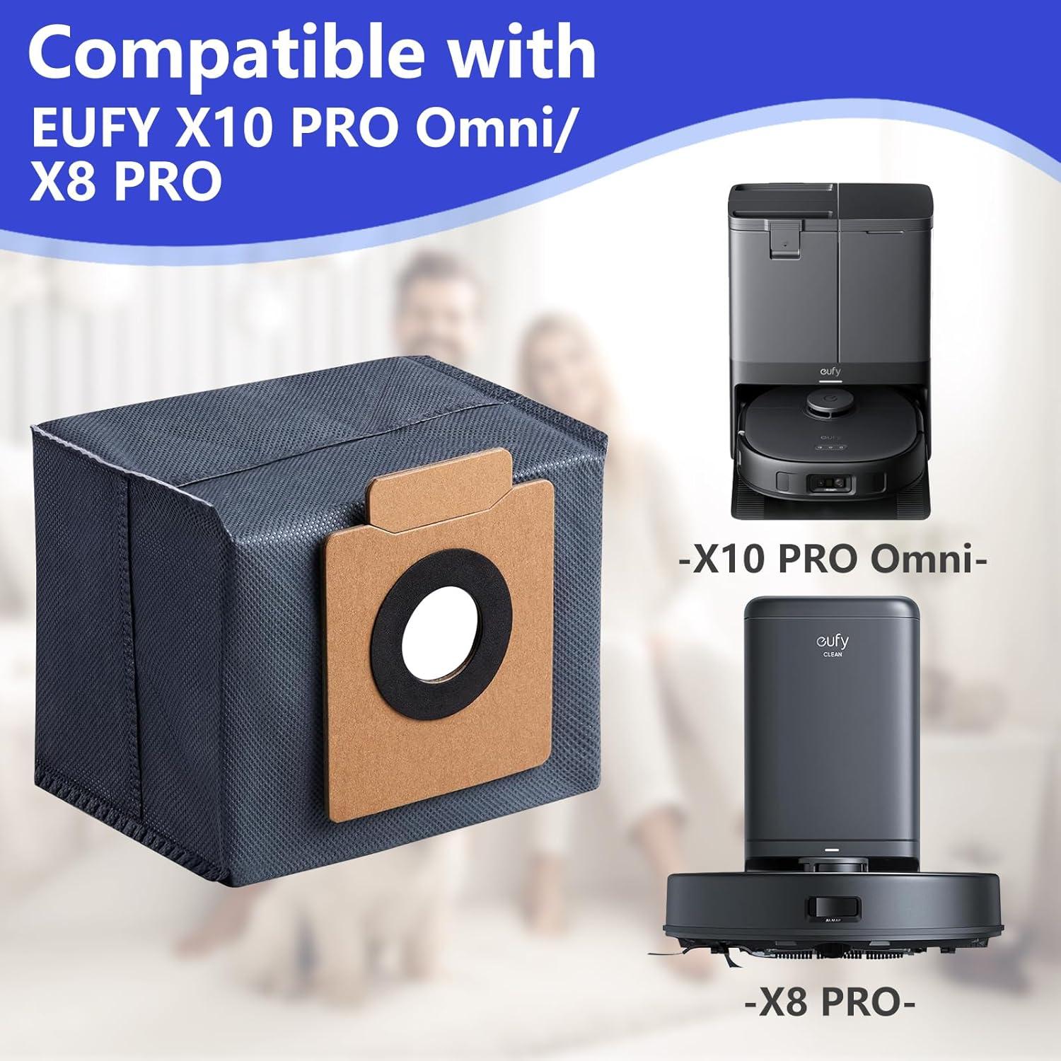 5 Bolsas de Polvo iRobacc para Eufy X10 Pro Omni - 3L