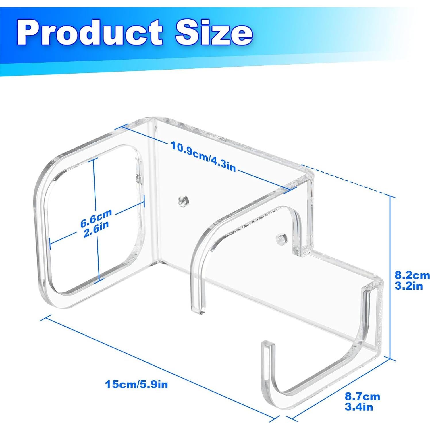 Soporte de Pared Horizontal Acrílico para Sable de Luz LGTSABER