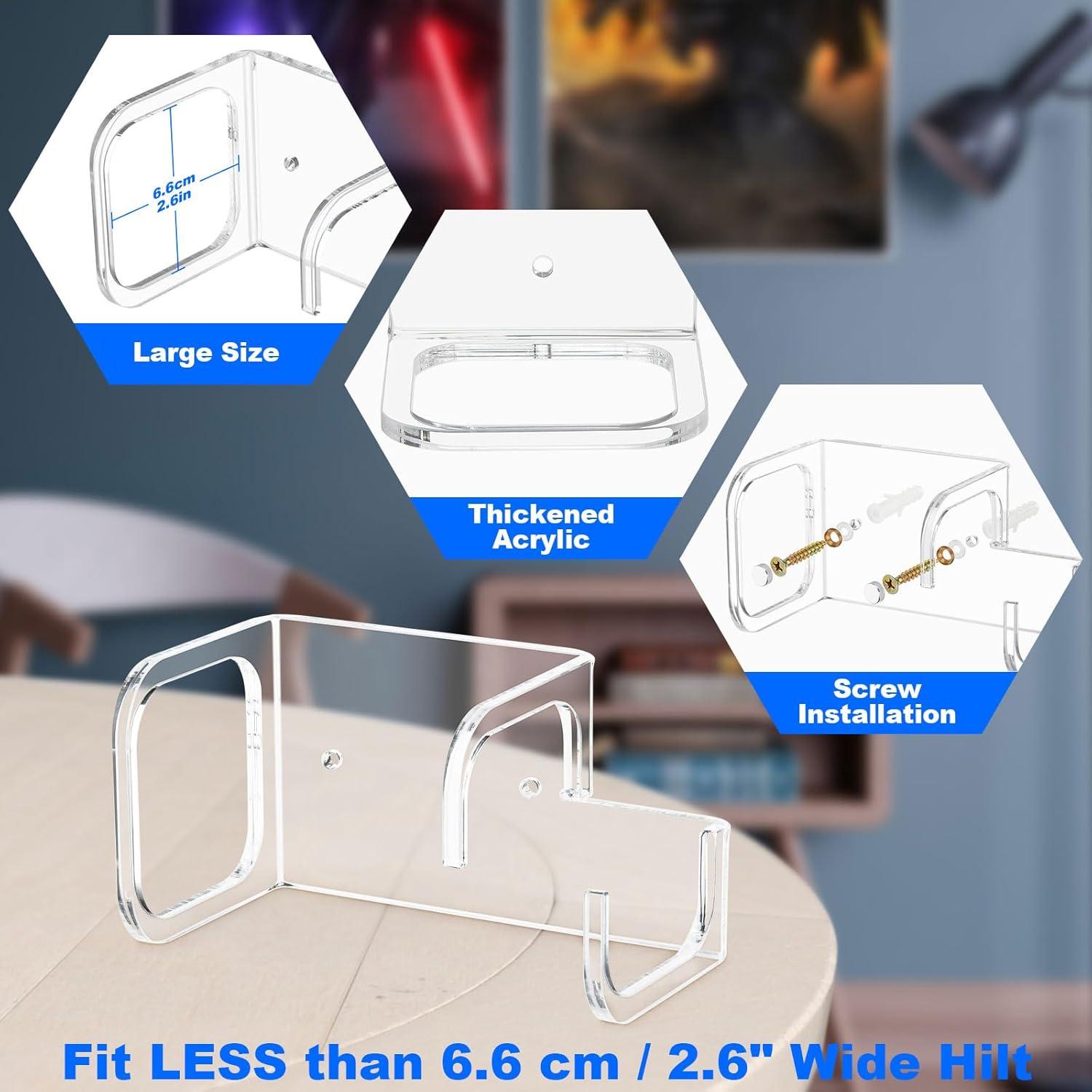 Soporte de Pared Horizontal Acrílico para Sable de Luz LGTSABER