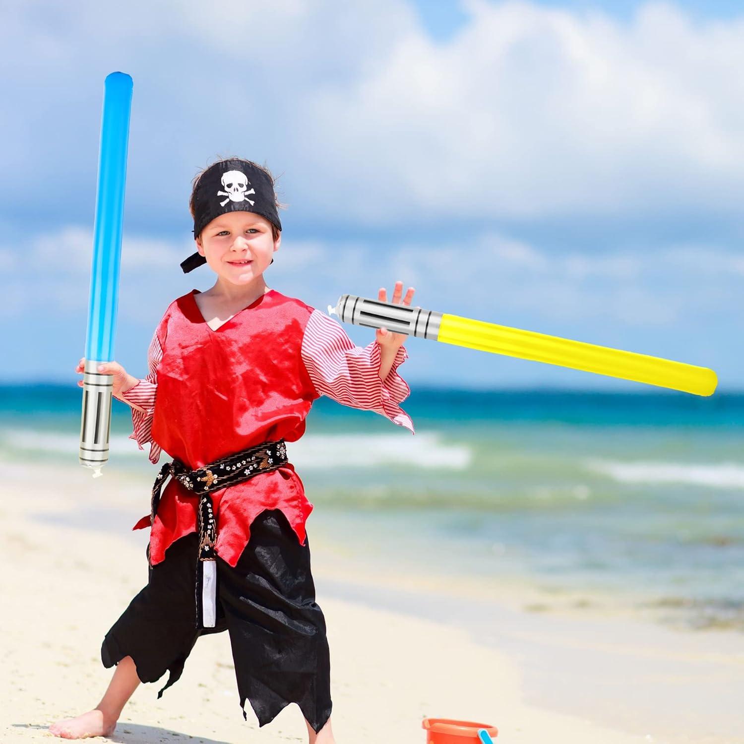 Paquete de 20 Sables de Luz Inflables Haconba 90 cm 5 Colores