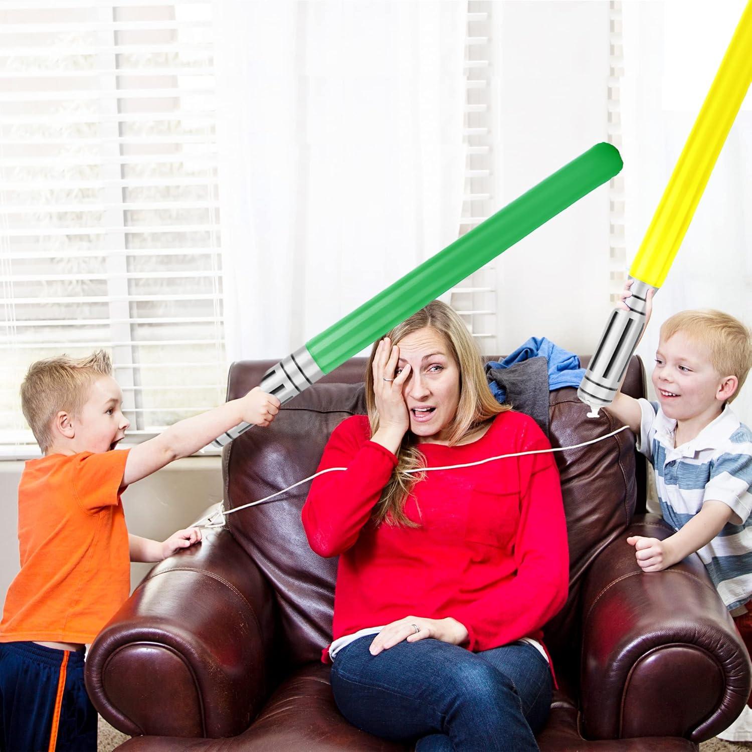 Paquete de 20 Sables de Luz Inflables Haconba 90 cm 5 Colores