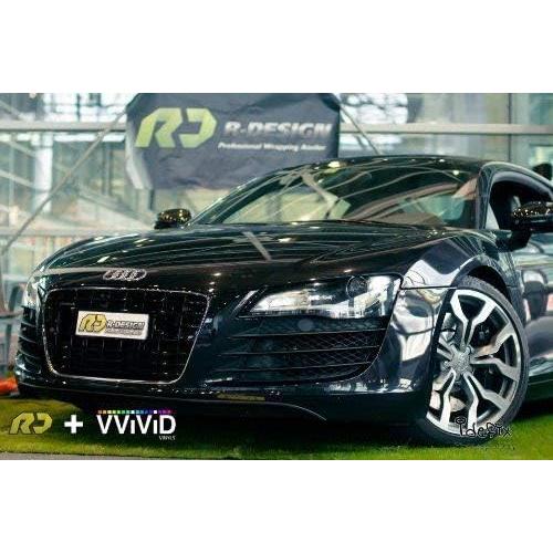 Vinilo Gloss Negro VViViD 15.24cm x 152.4cm con Liberación de Aire