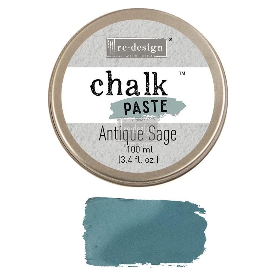 Pasta de Tiza para Muebles Floral de Amor - Salvia Antigua 100ml