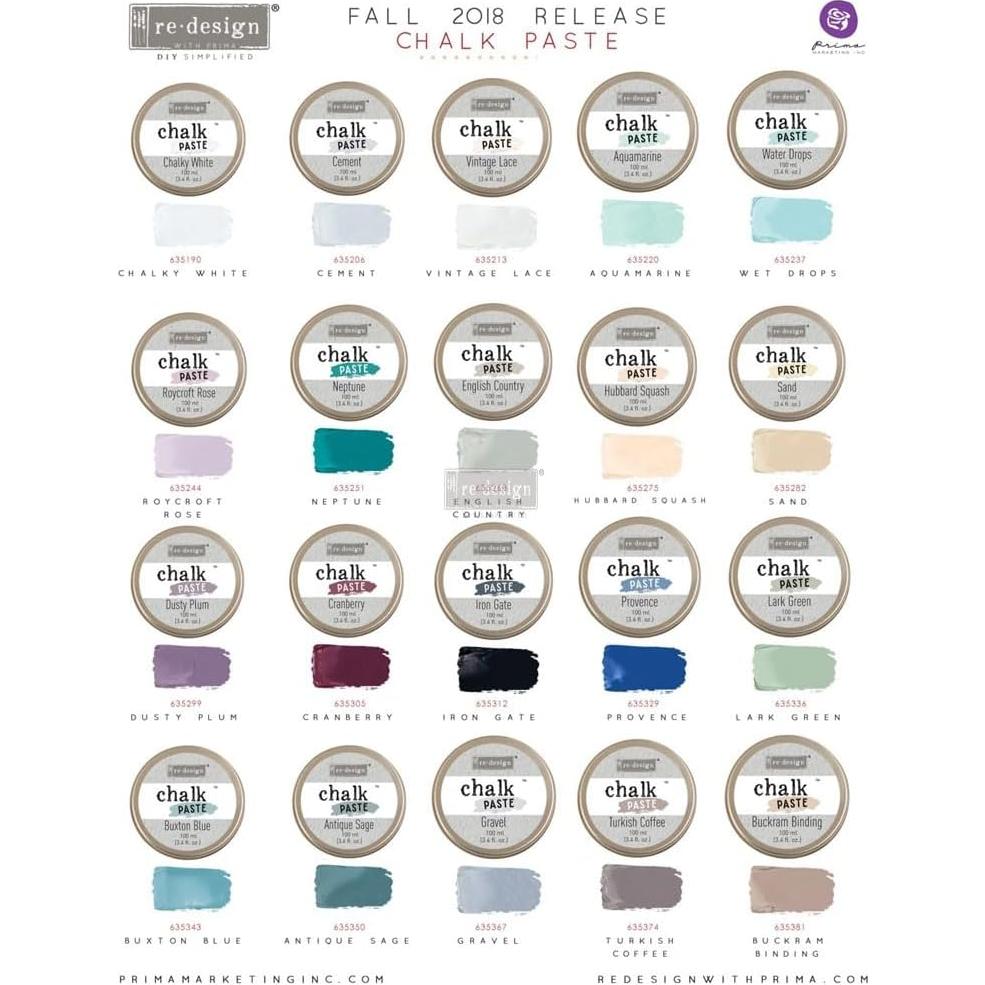 Pasta de Tiza para Muebles Floral de Amor - Salvia Antigua 100ml