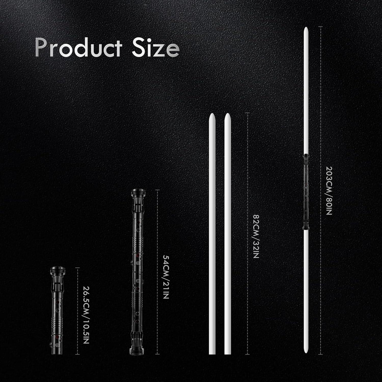 Sable de Luz Doble Hoja DAMIENSABER RGB 3.0 82cm