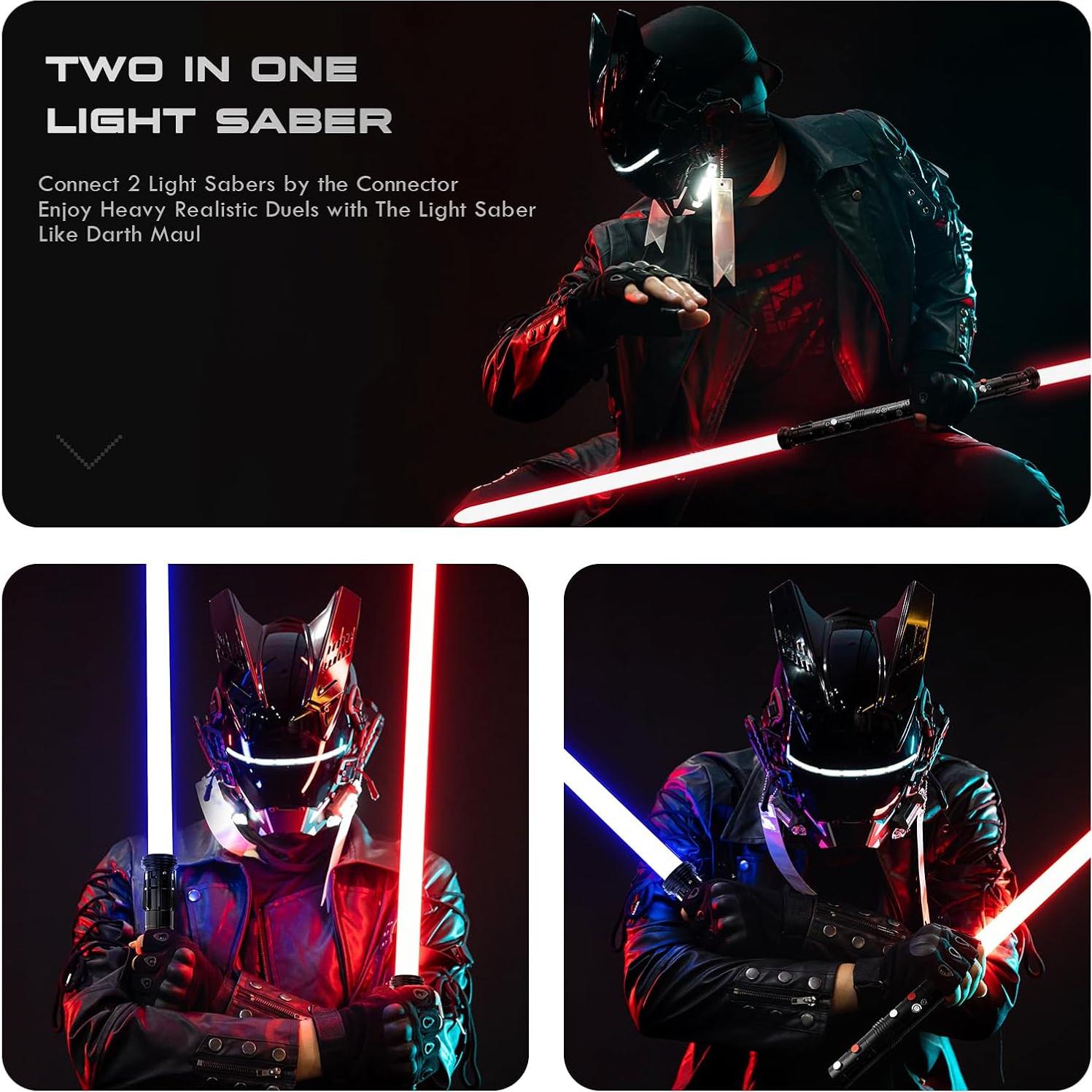 Sable de Luz Doble Hoja DAMIENSABER RGB 3.0 82cm