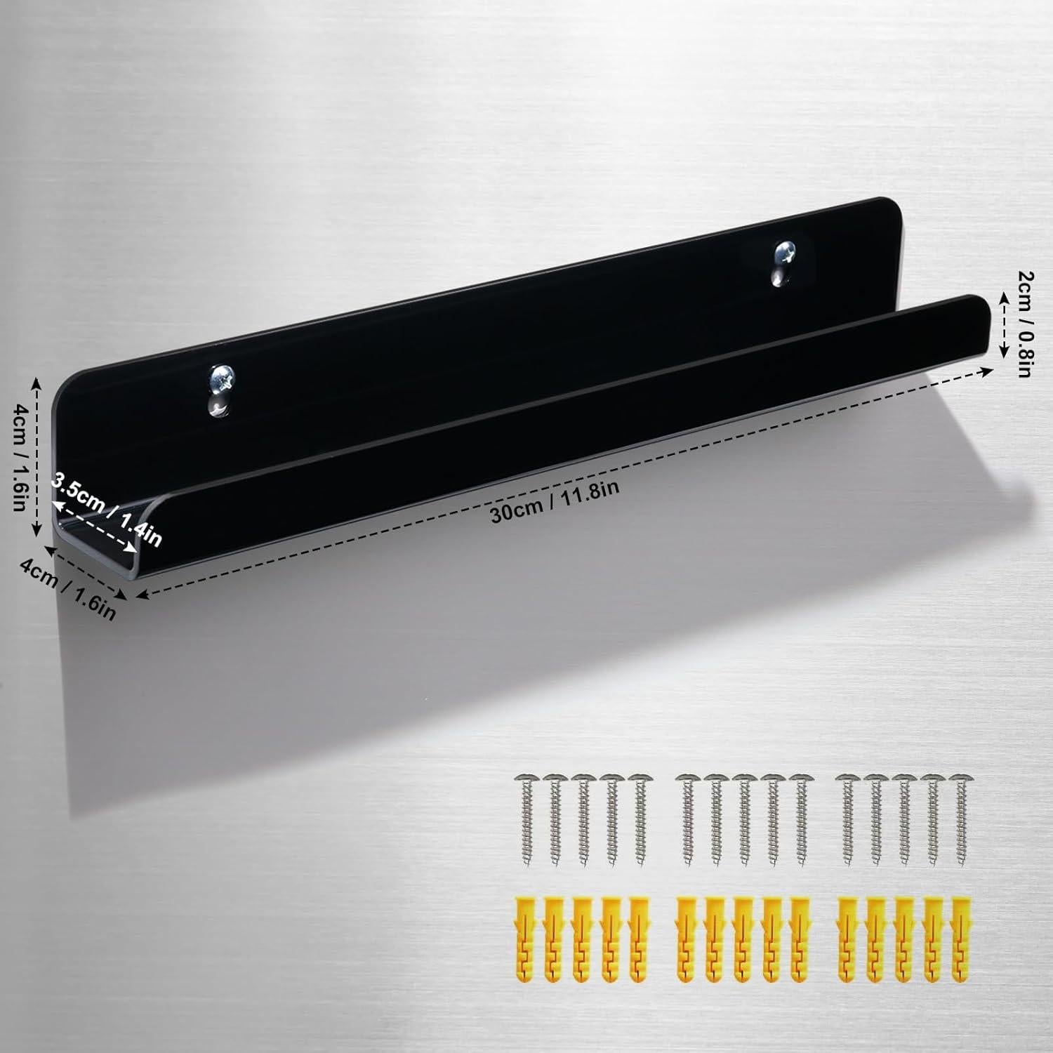 Estante Flotante para Discos de Vinilo Meaocer 6 Piezas 30.48 cm