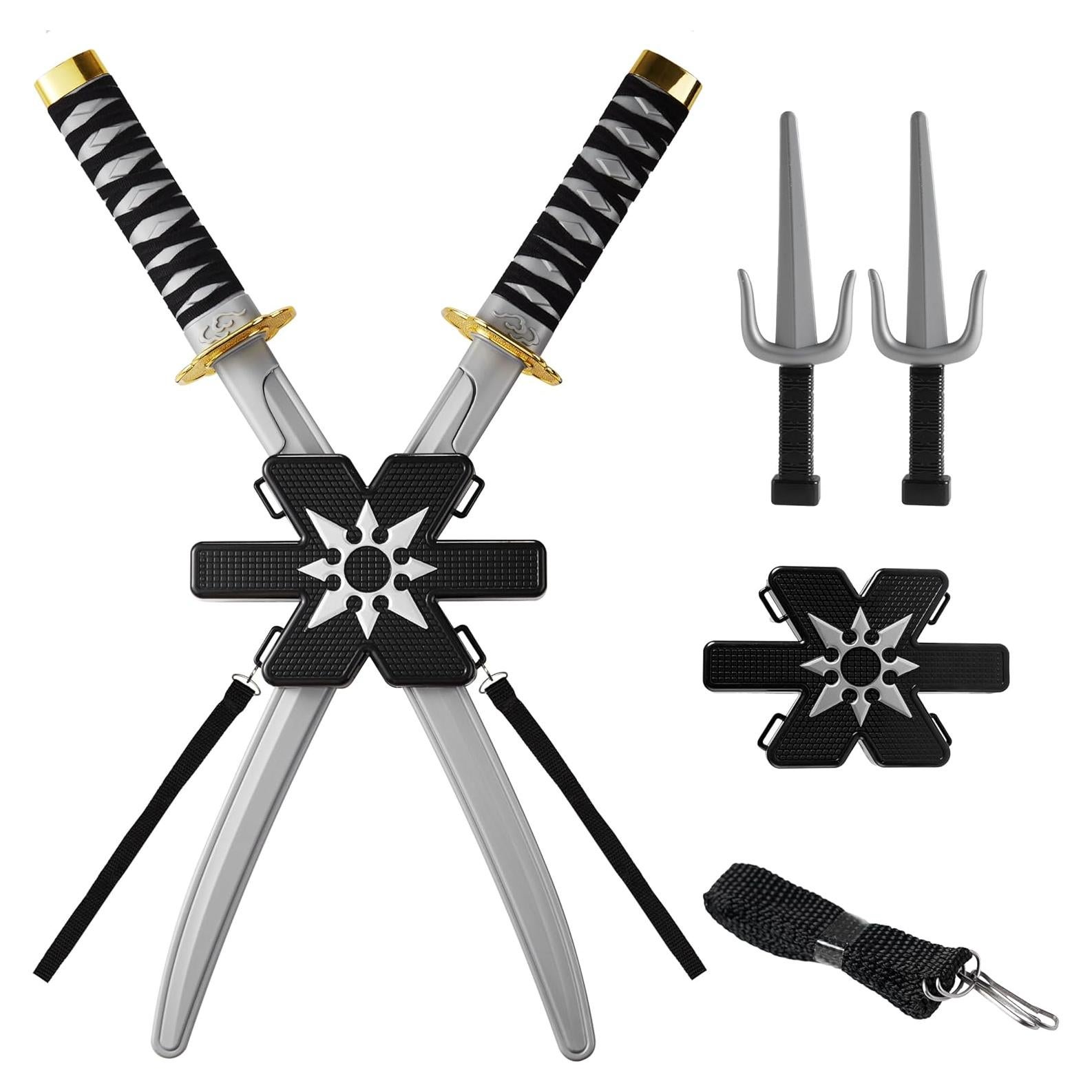 Conjunto de Armas Ninja Spooktacular con Mochila y Espadas