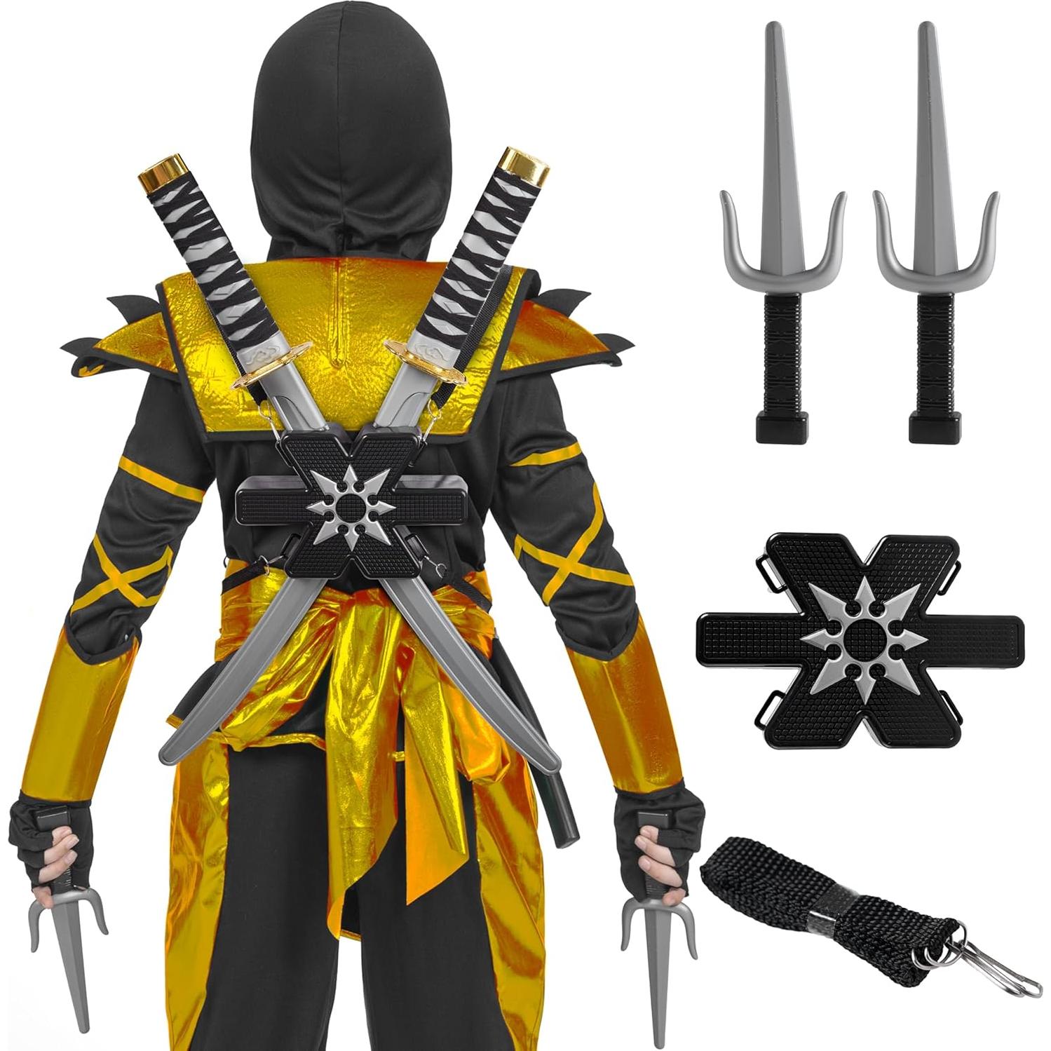 Conjunto de Armas Ninja Spooktacular con Mochila y Espadas