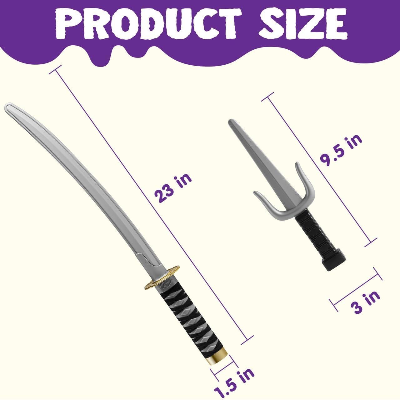 Conjunto de Armas Ninja Spooktacular con Mochila y Espadas