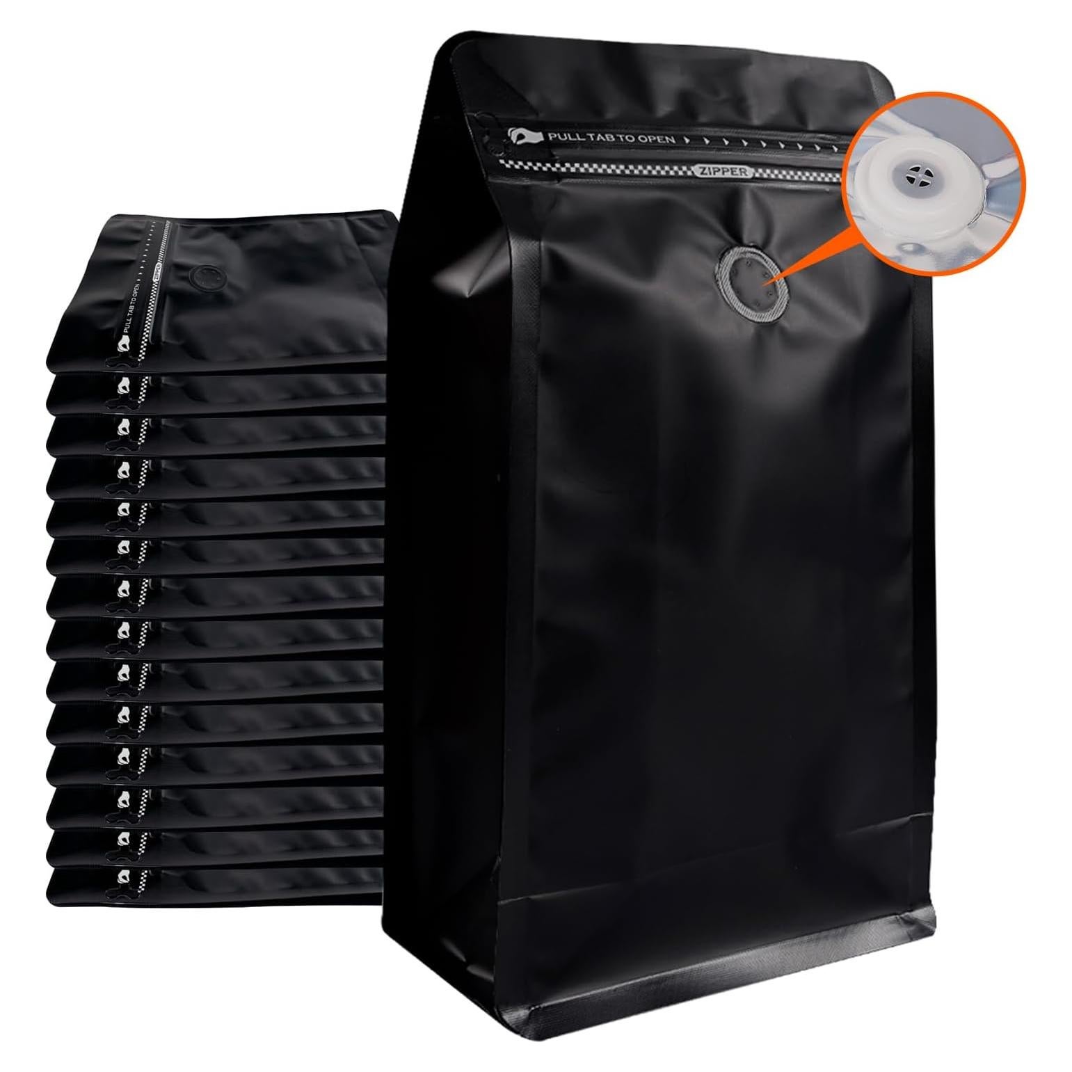 Bolsas de Café Funnyleaf 50 PCS 227g con Válvula y Cierre