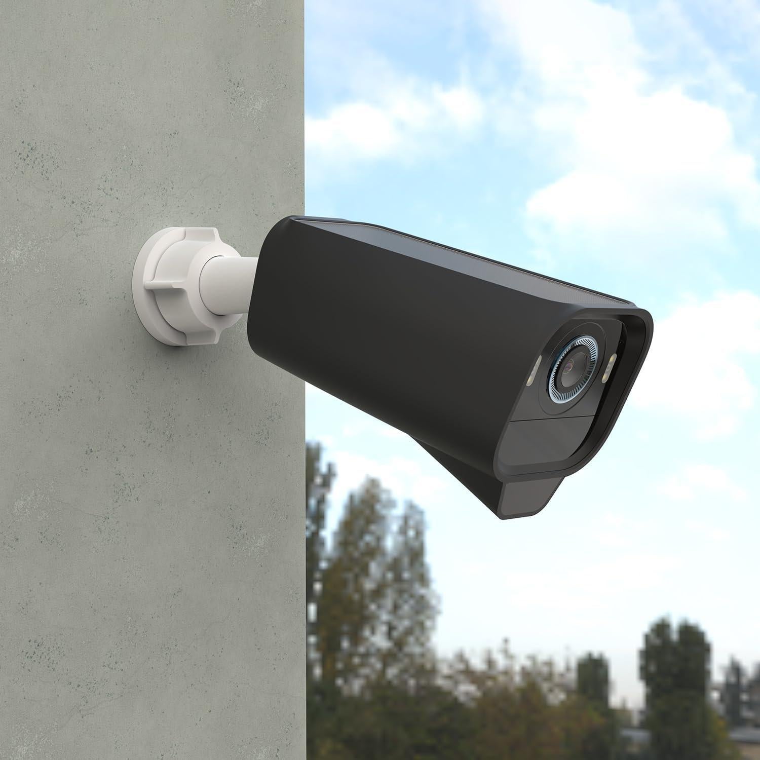 Cubiertas de silicona Holicfun para eufyCam S3 Pro - Negro