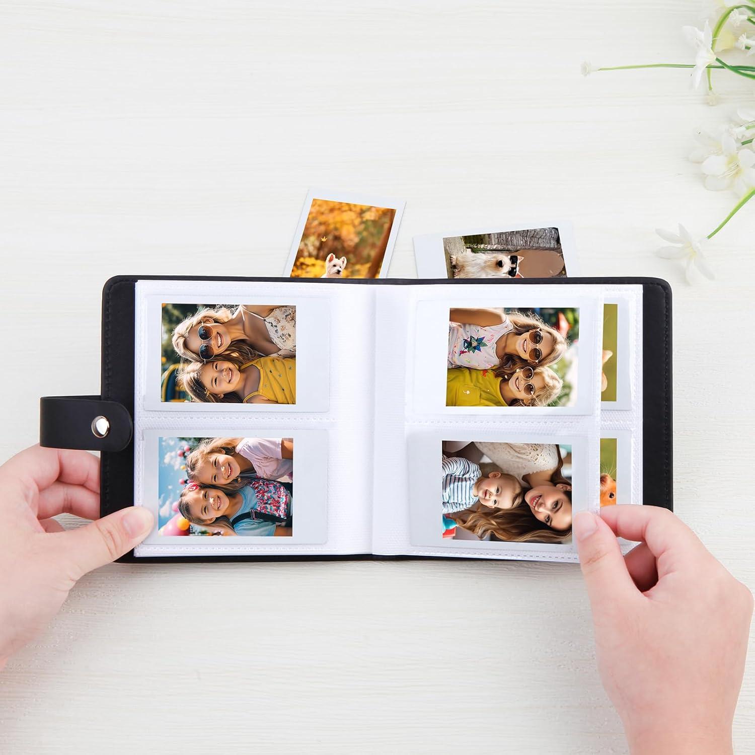 Álbum de Fotos Mini 2x3 Ruibytree Negro para Instax y Polaroid