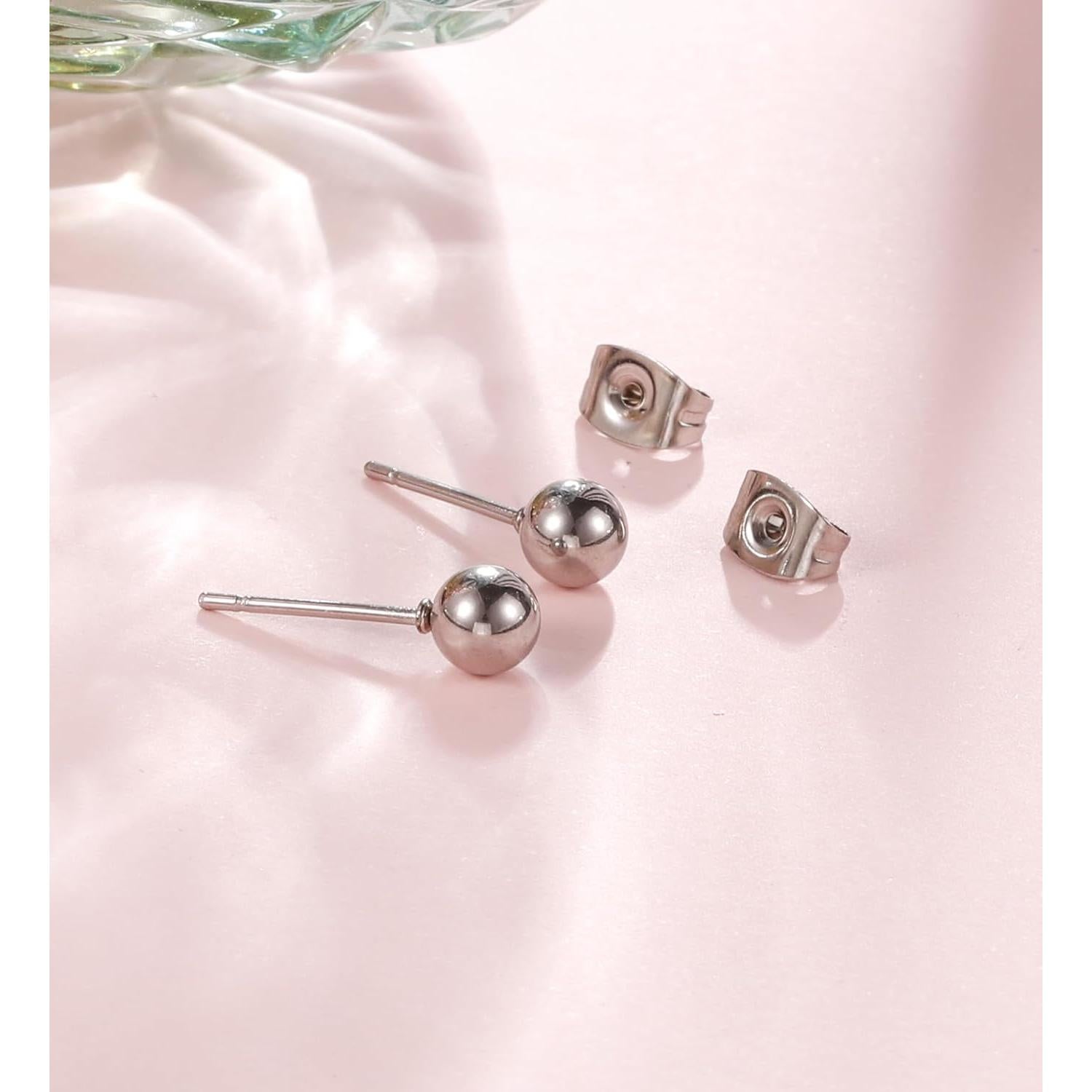 Pendientes de Titanio Hipoalergénicos G23 20G para Mujeres y Hombres