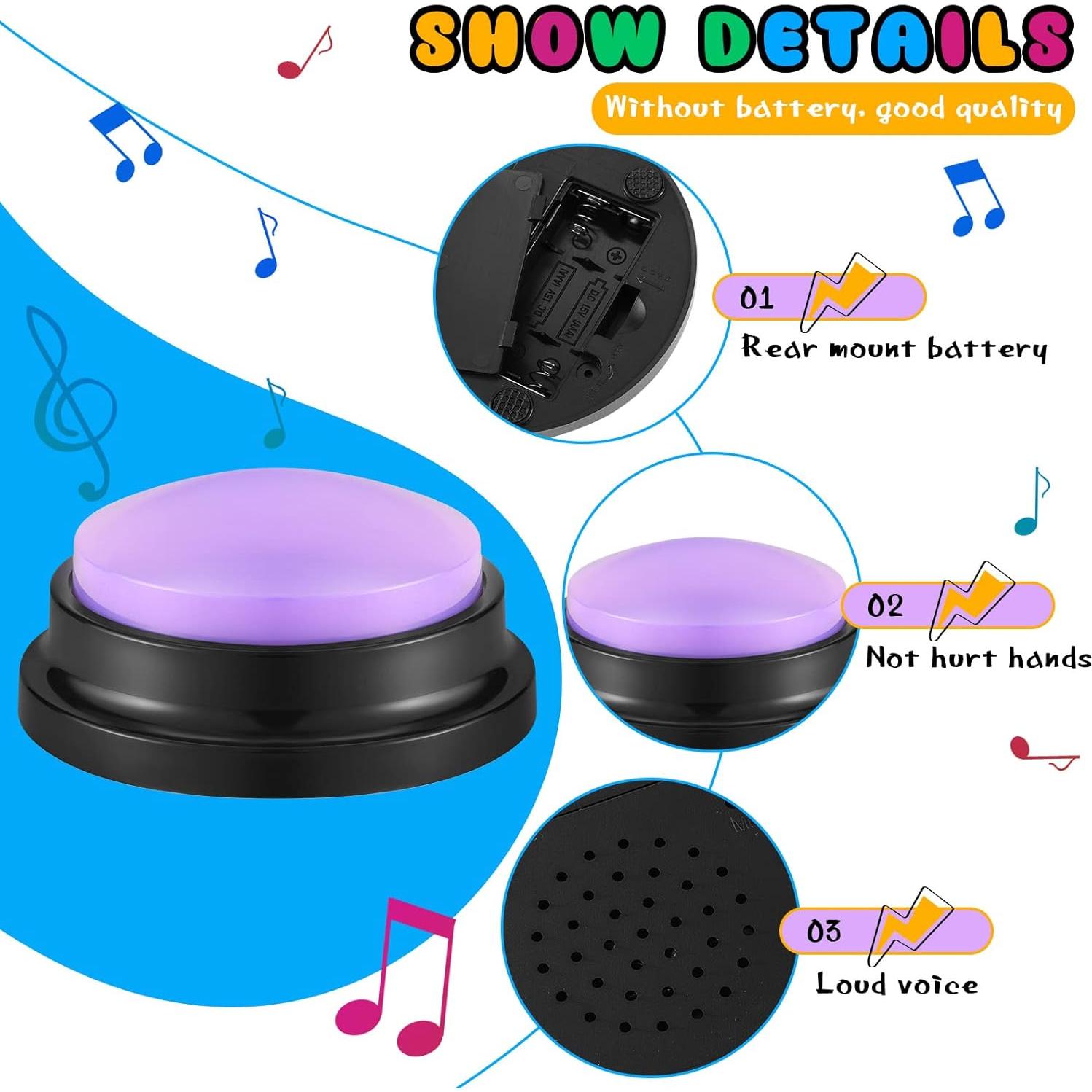 Botones Grabables para Juegos Honoson - 8 Piezas Color Brillante