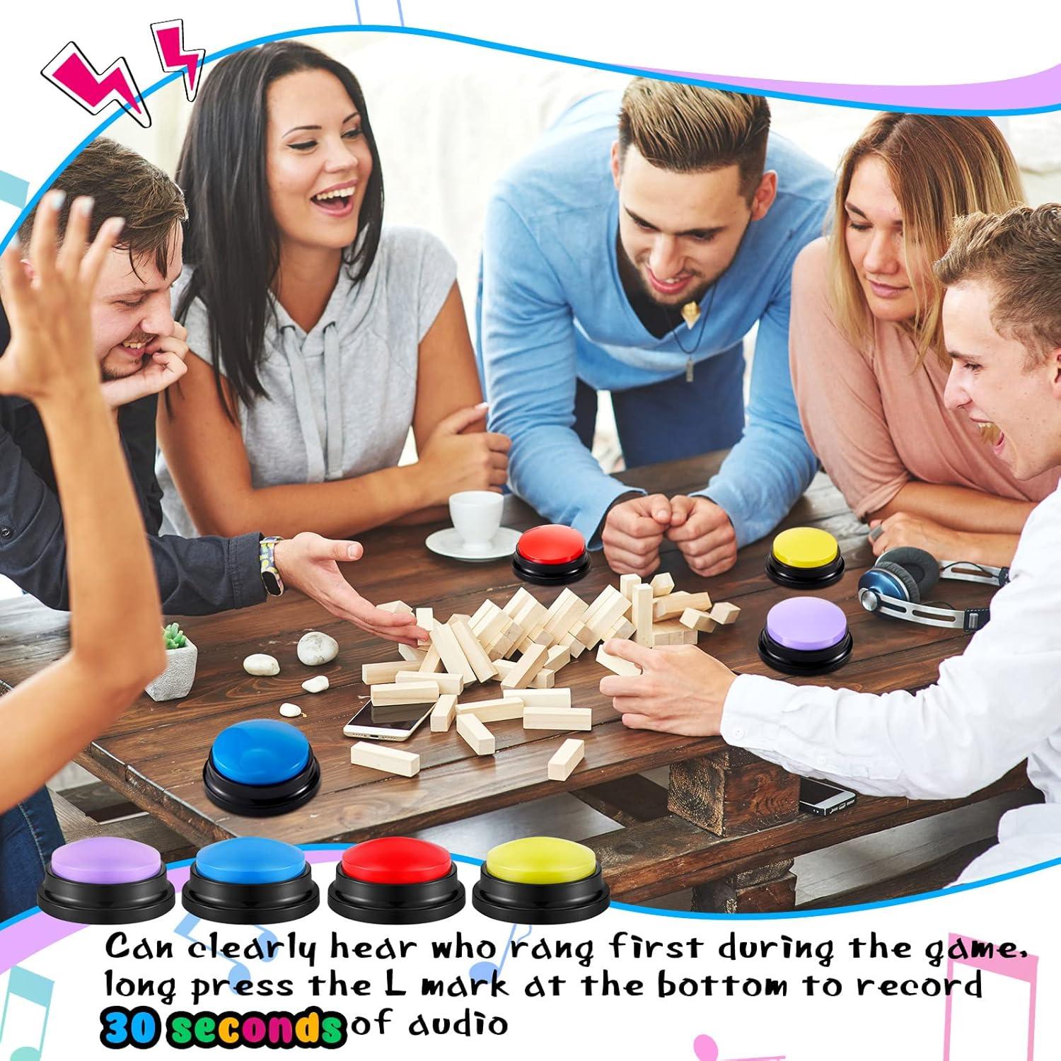 Botones Grabables para Juegos Honoson - 8 Piezas Color Brillante