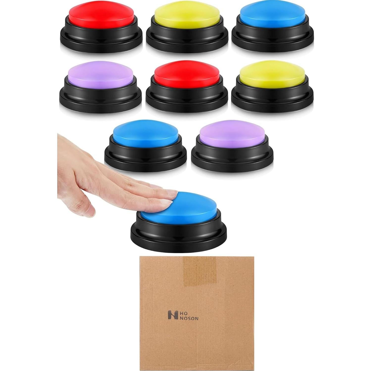 Botones Grabables para Juegos Honoson - 8 Piezas Color Brillante