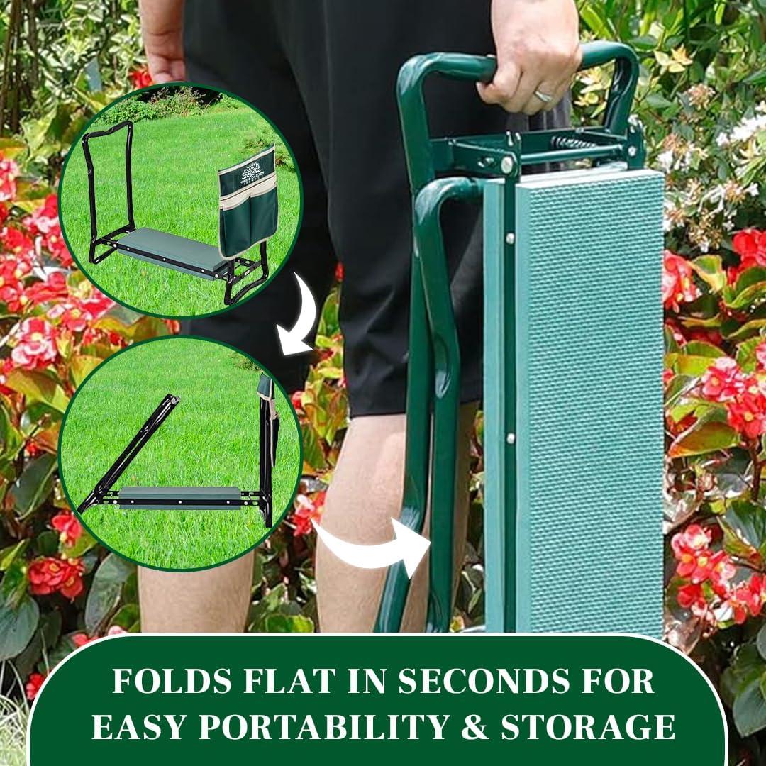 Rodillo y Asiento de Jardín Tendencias de Hogar y Jardín Verde