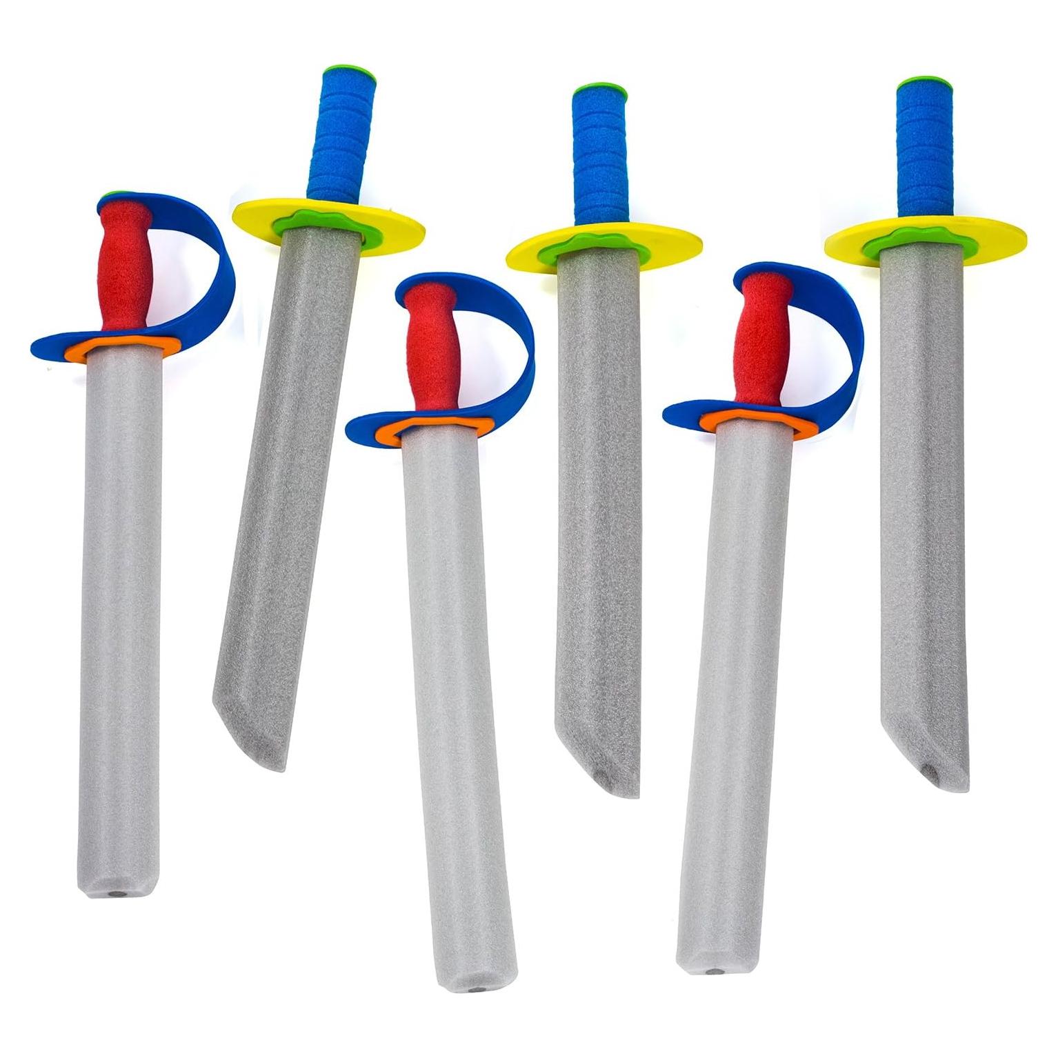 Tigerdoe Foam Swords - 6 Pack Toy Warrior Swords for Children - Kids Ninja Sword Toys - Christmas Stocking Stuffers