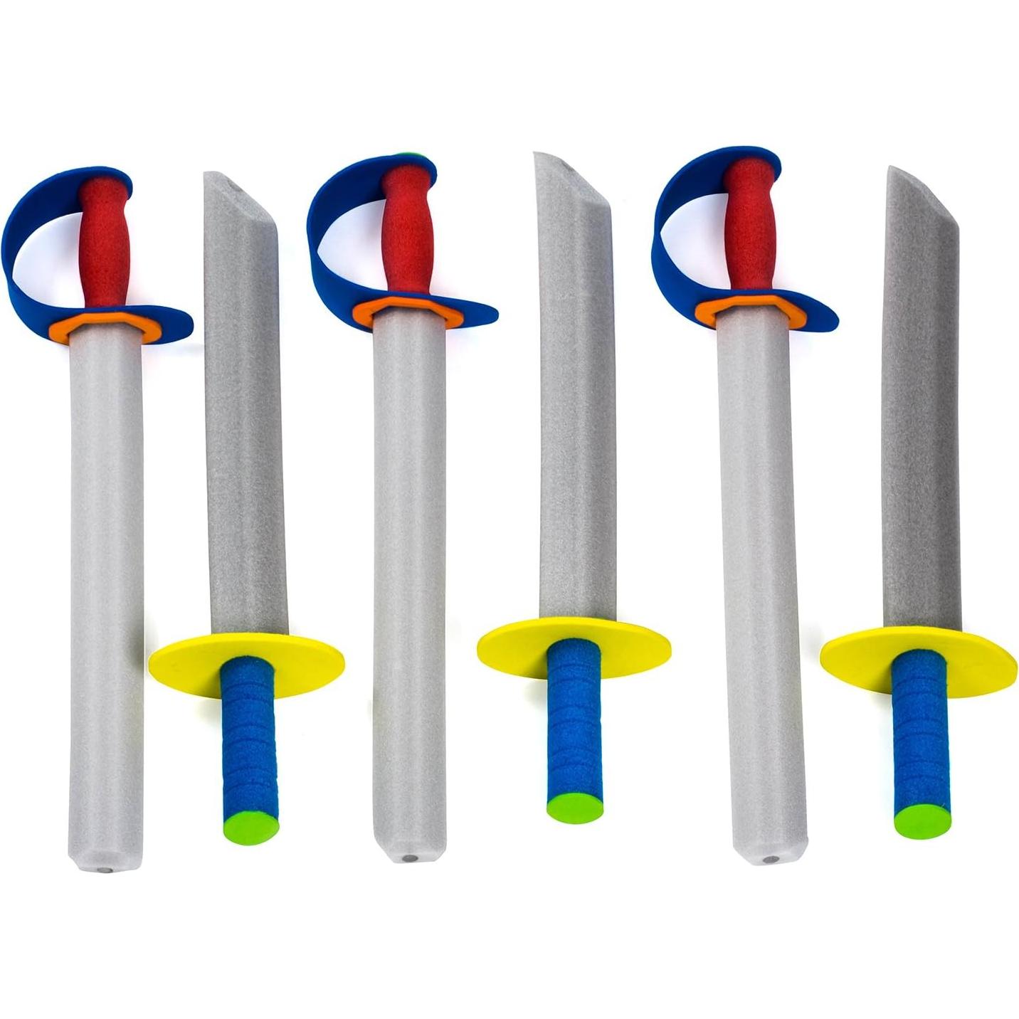Tigerdoe Foam Swords - 6 Pack Toy Warrior Swords for Children - Kids Ninja Sword Toys - Christmas Stocking Stuffers
