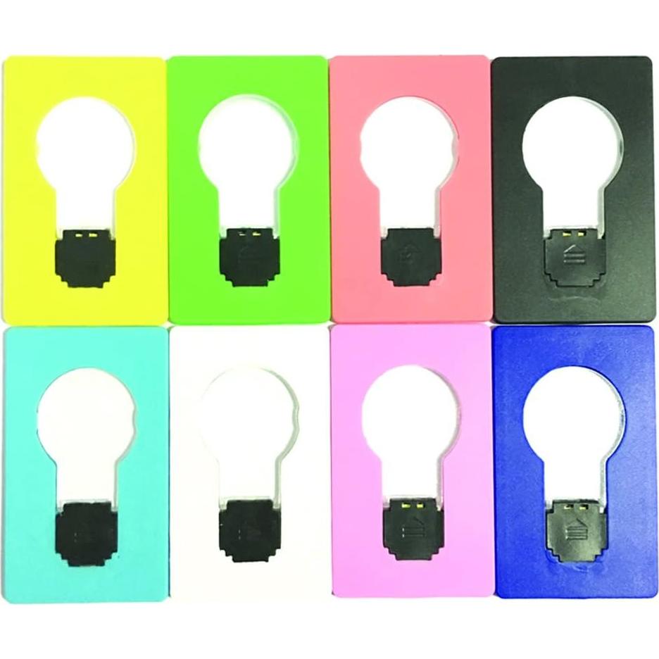 10 Tarjetas LED Portátiles Inovat con Luz Blanca y Baterías