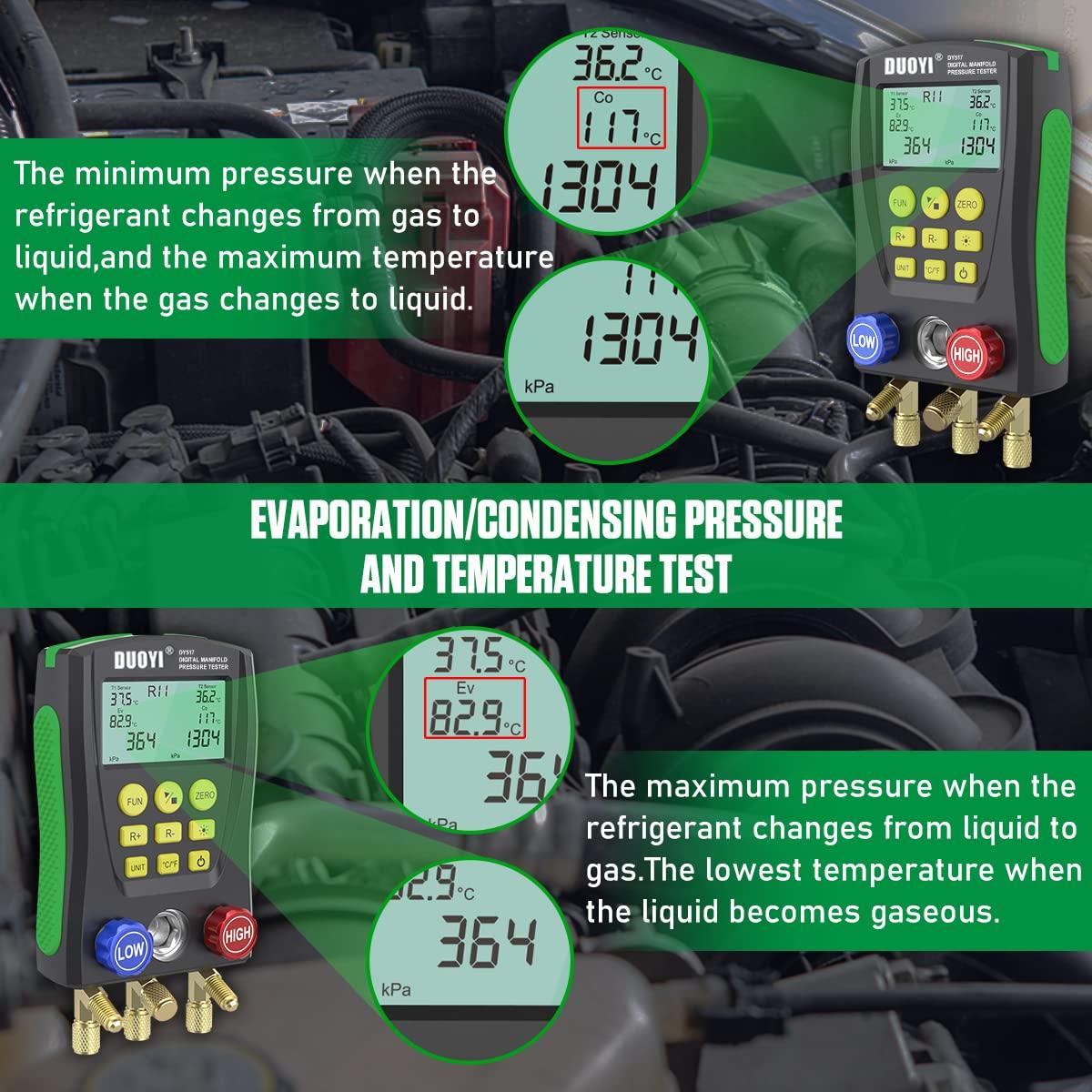 Manómetro Digital DUOYI 517kc para Aire Acondicionado y Refrigeración