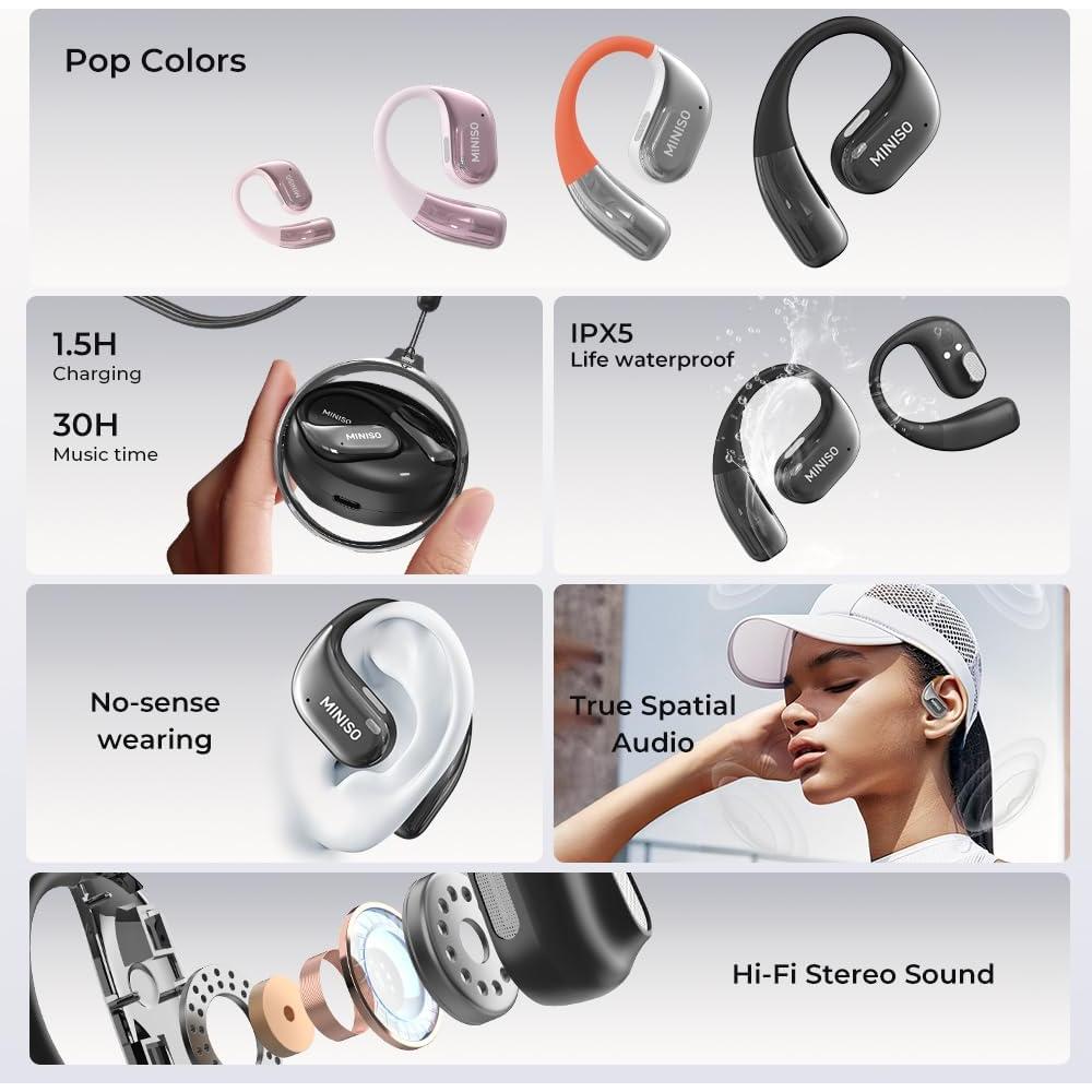 Auriculares de Traducción AI MINISO MS152 Bluetooth Inalámbricos