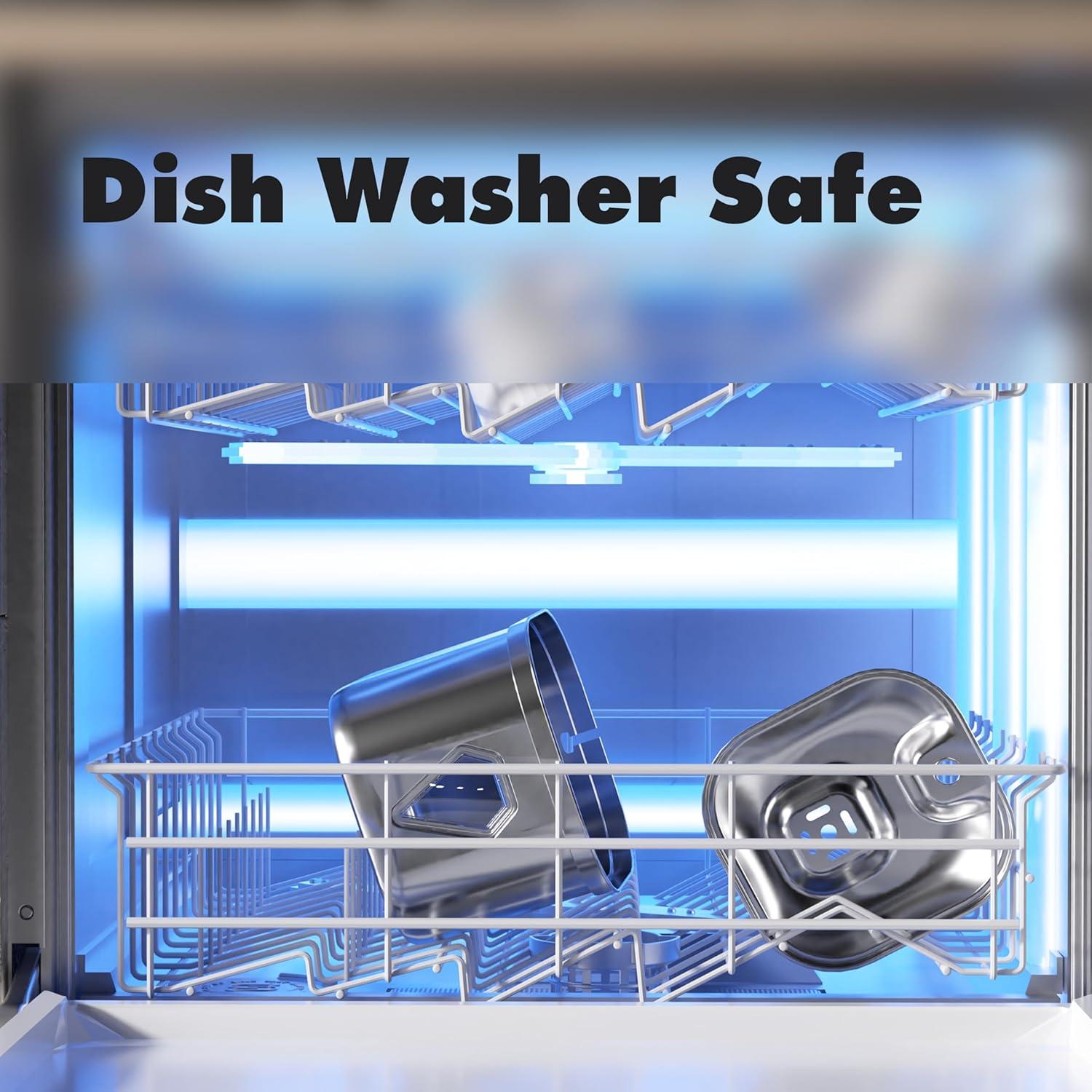 Fuente de Agua para Gatos Homtyler 2.2L Acero Inoxidable