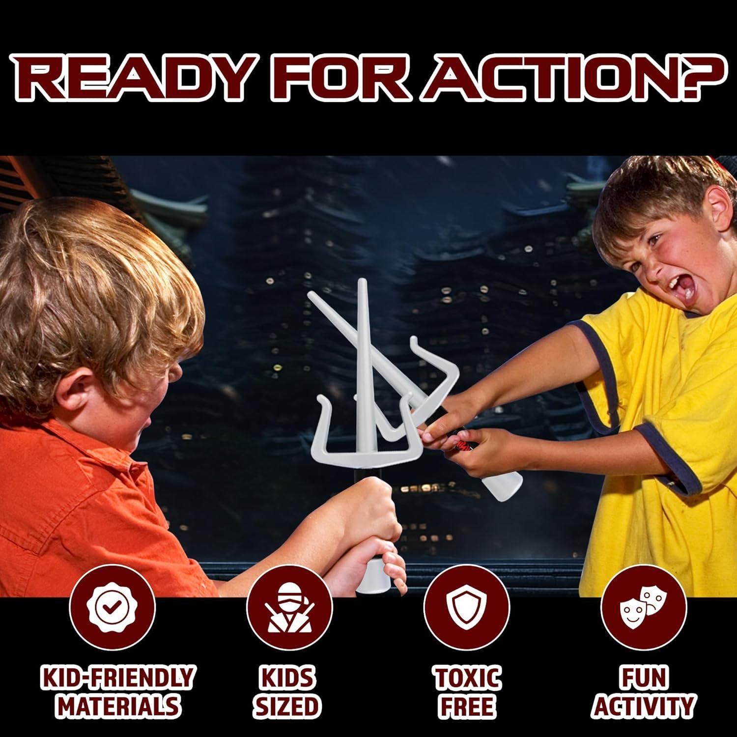 Armas de Ninja Sai de Plástico Liberty Imports 2 Pcs