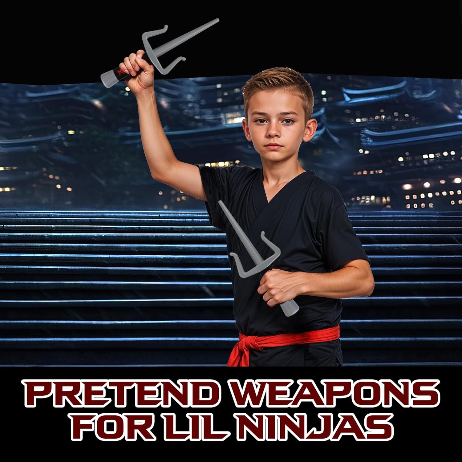 Armas de Ninja Sai de Plástico Liberty Imports 2 Pcs