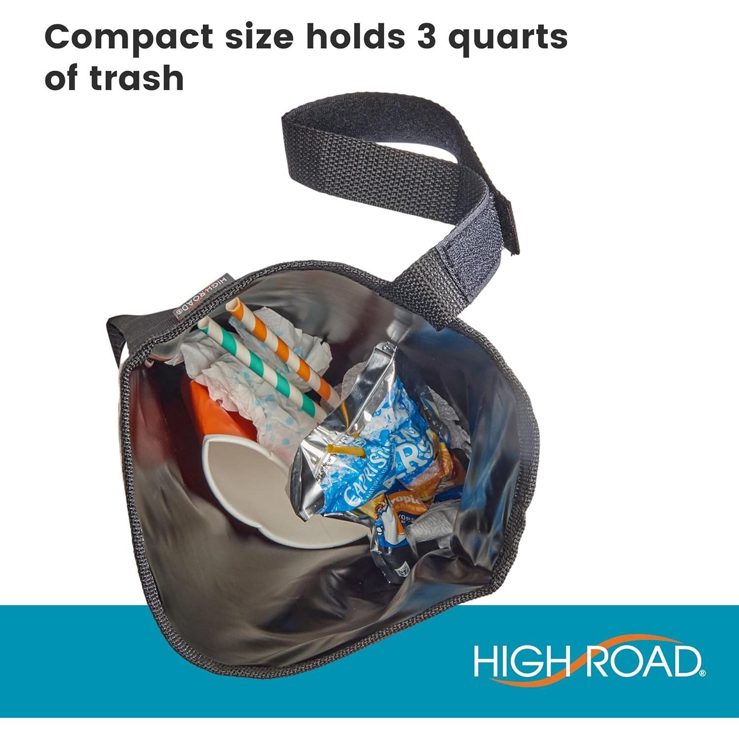 Basurero de coche High Road impermeable con bolsillo y correa