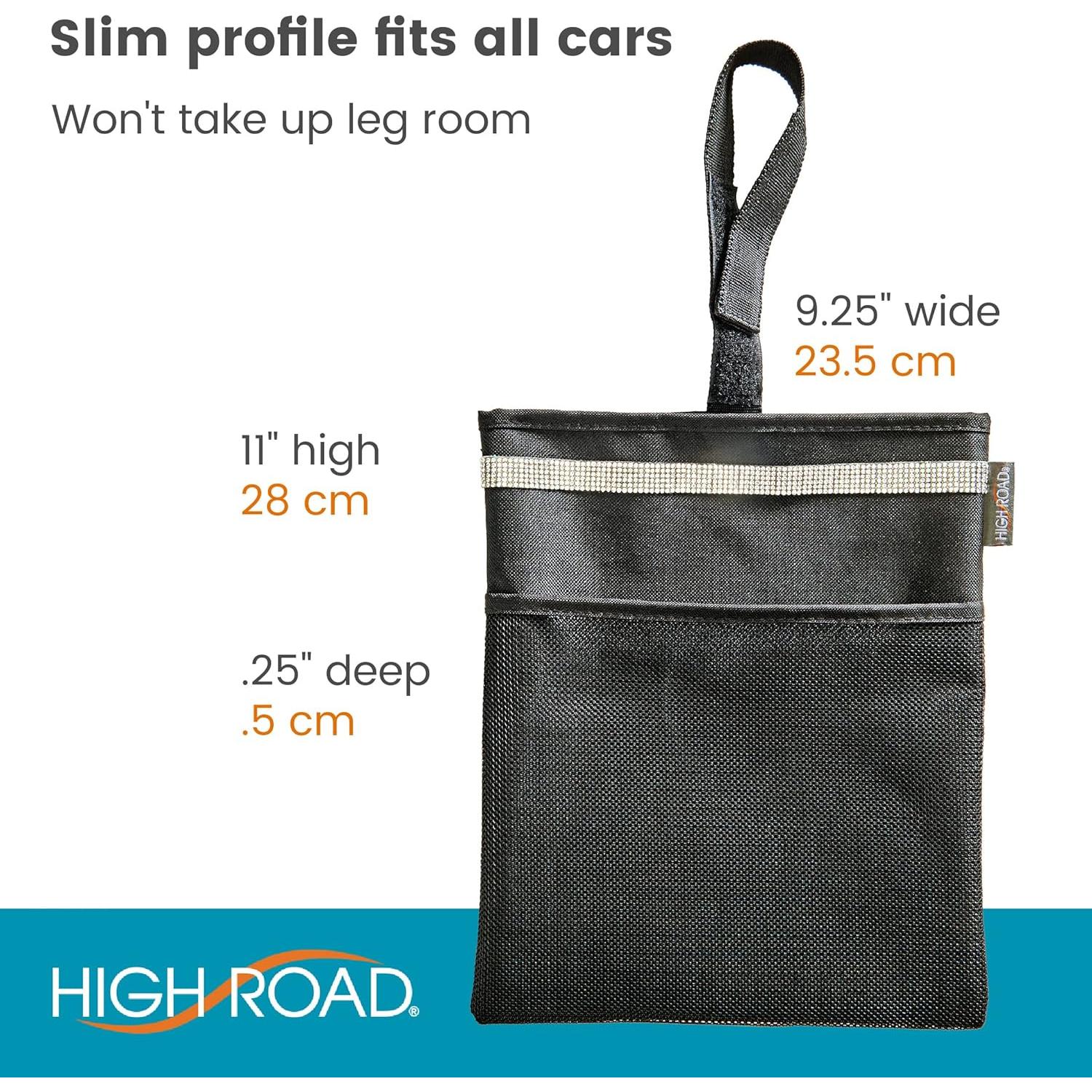 Basurero de coche High Road impermeable con bolsillo y correa
